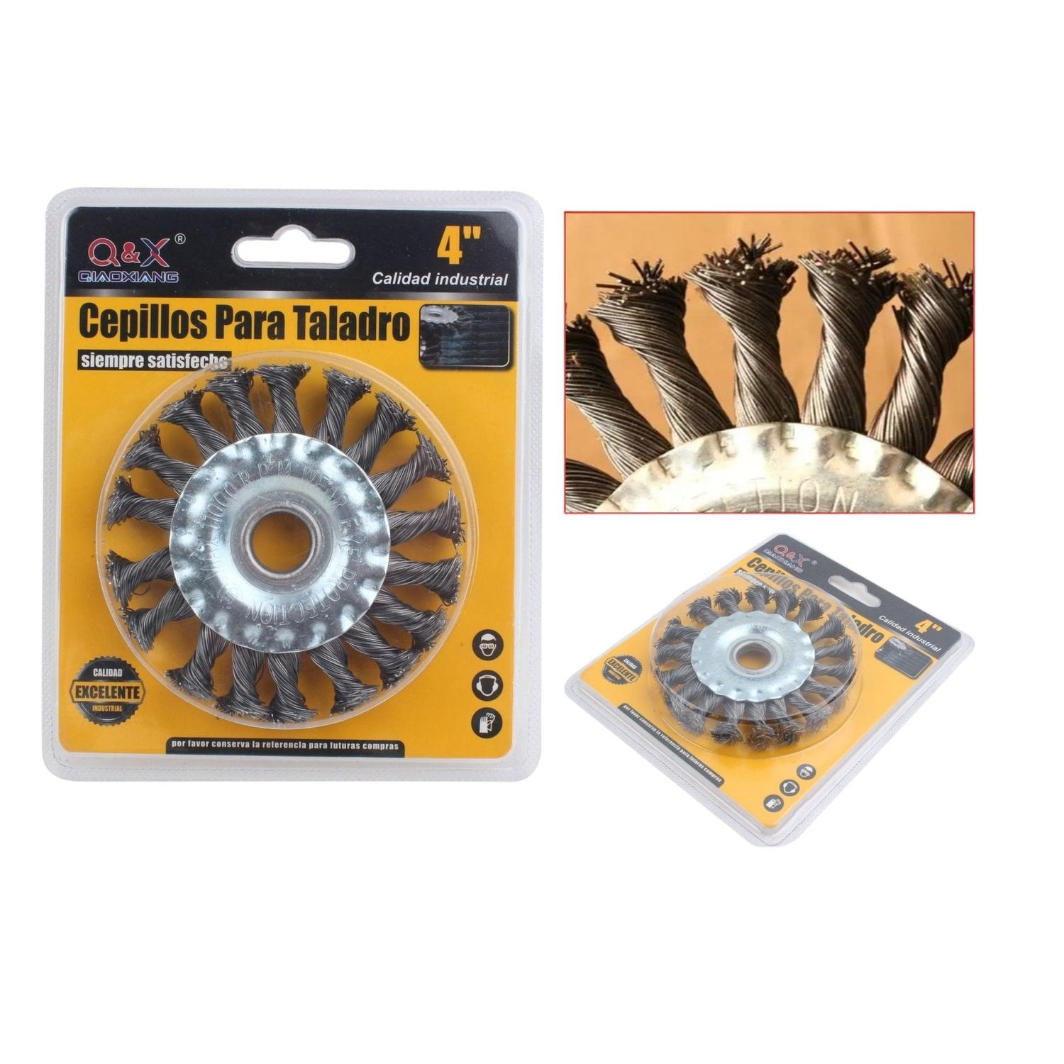 Rueda De Alambre Paralelo Trenzado De 4 Pulgadas.