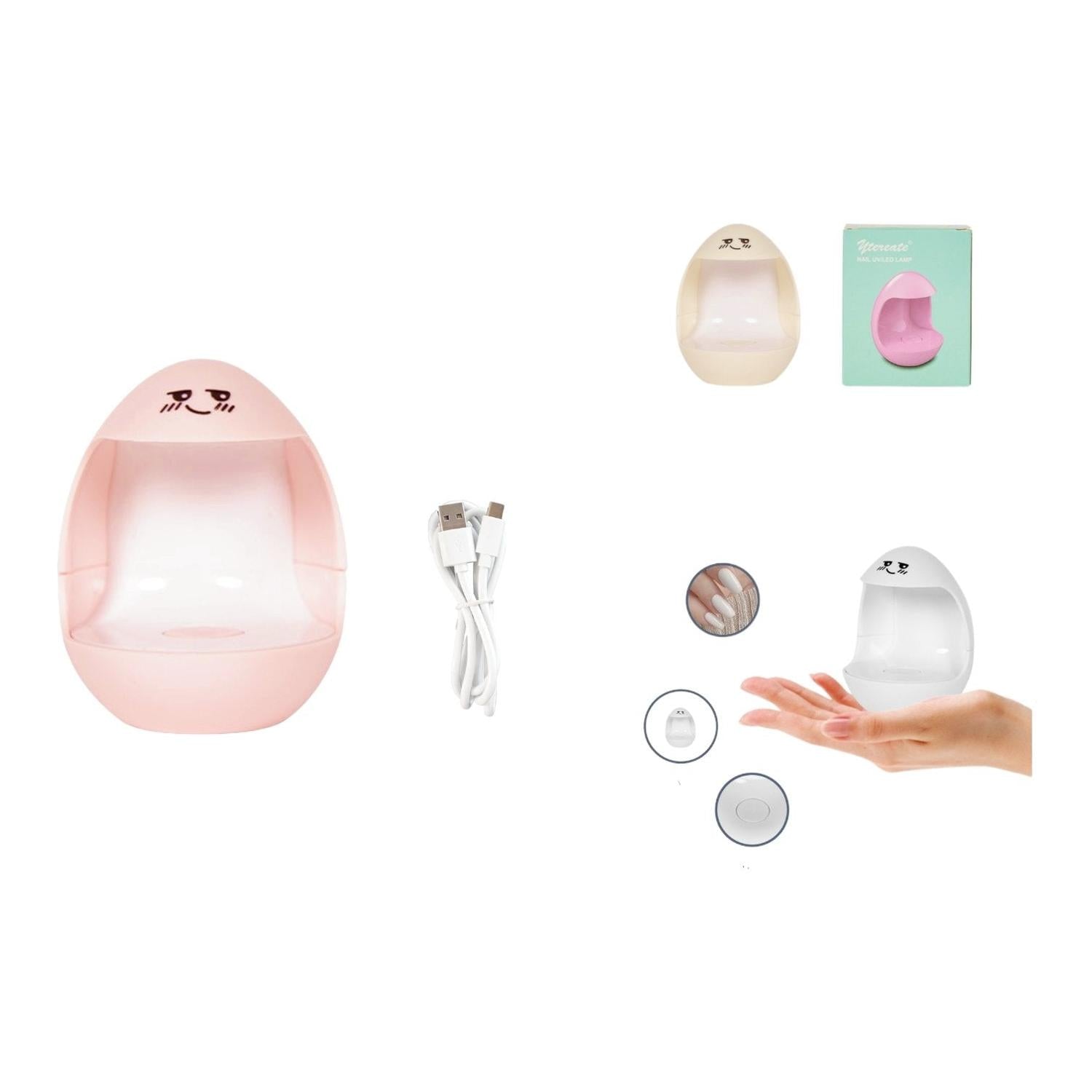 Mini Lampara Manicure Forma Huevo