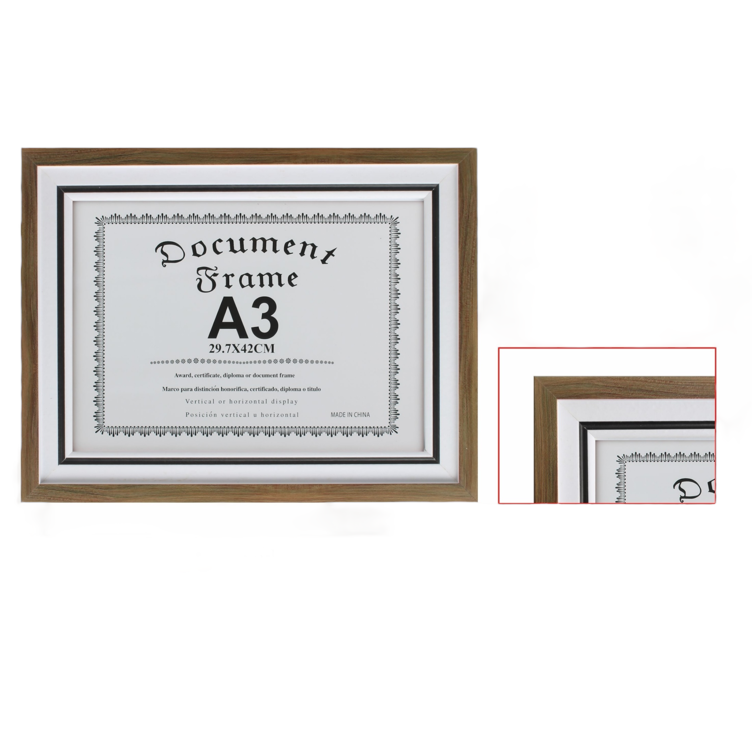 Marco Fotografico Qiaoxiang Modelo 426 - 29x42 cm