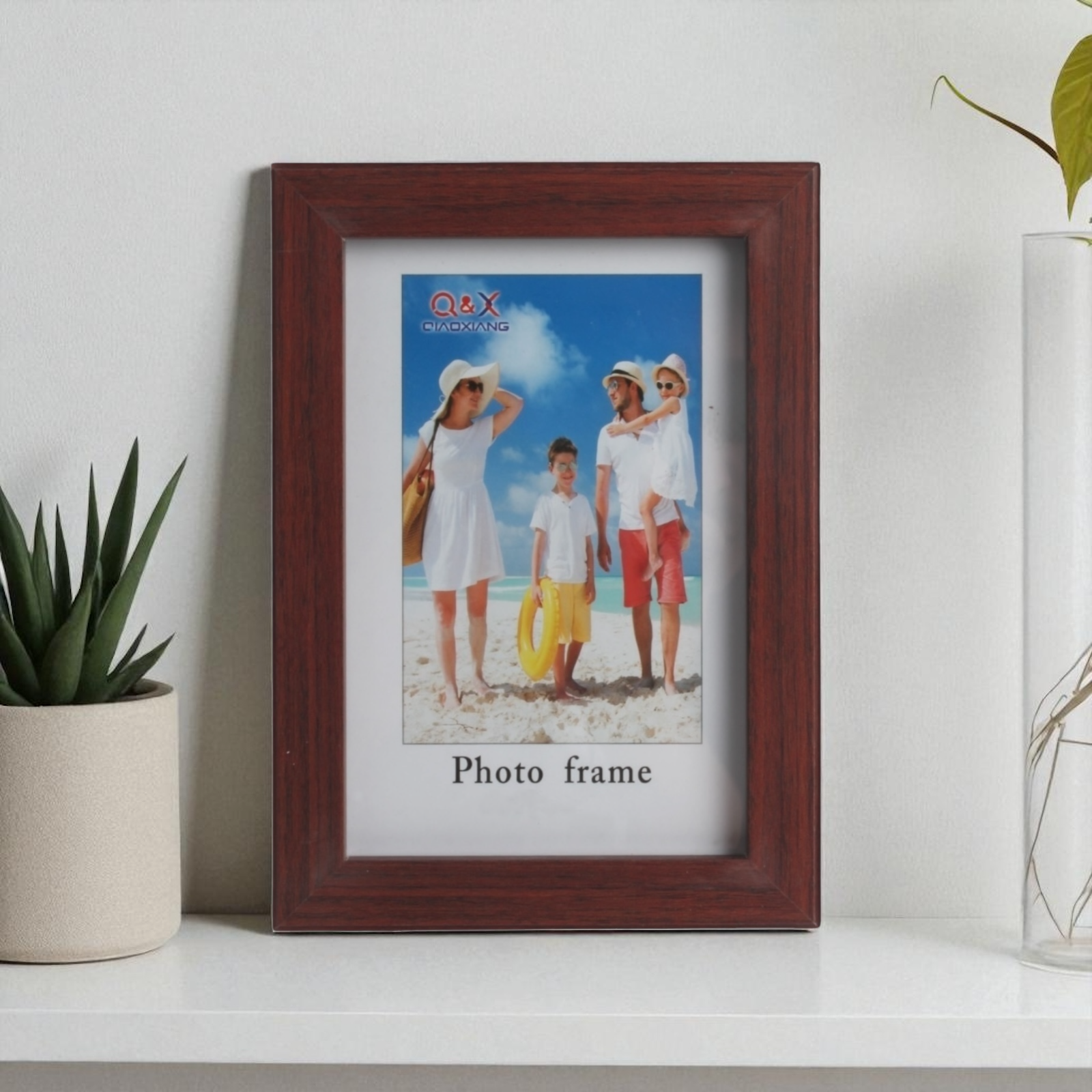 Marcos Fotograficos Modelo 427 de 10x15cm 527148-Marrn con borde blanco