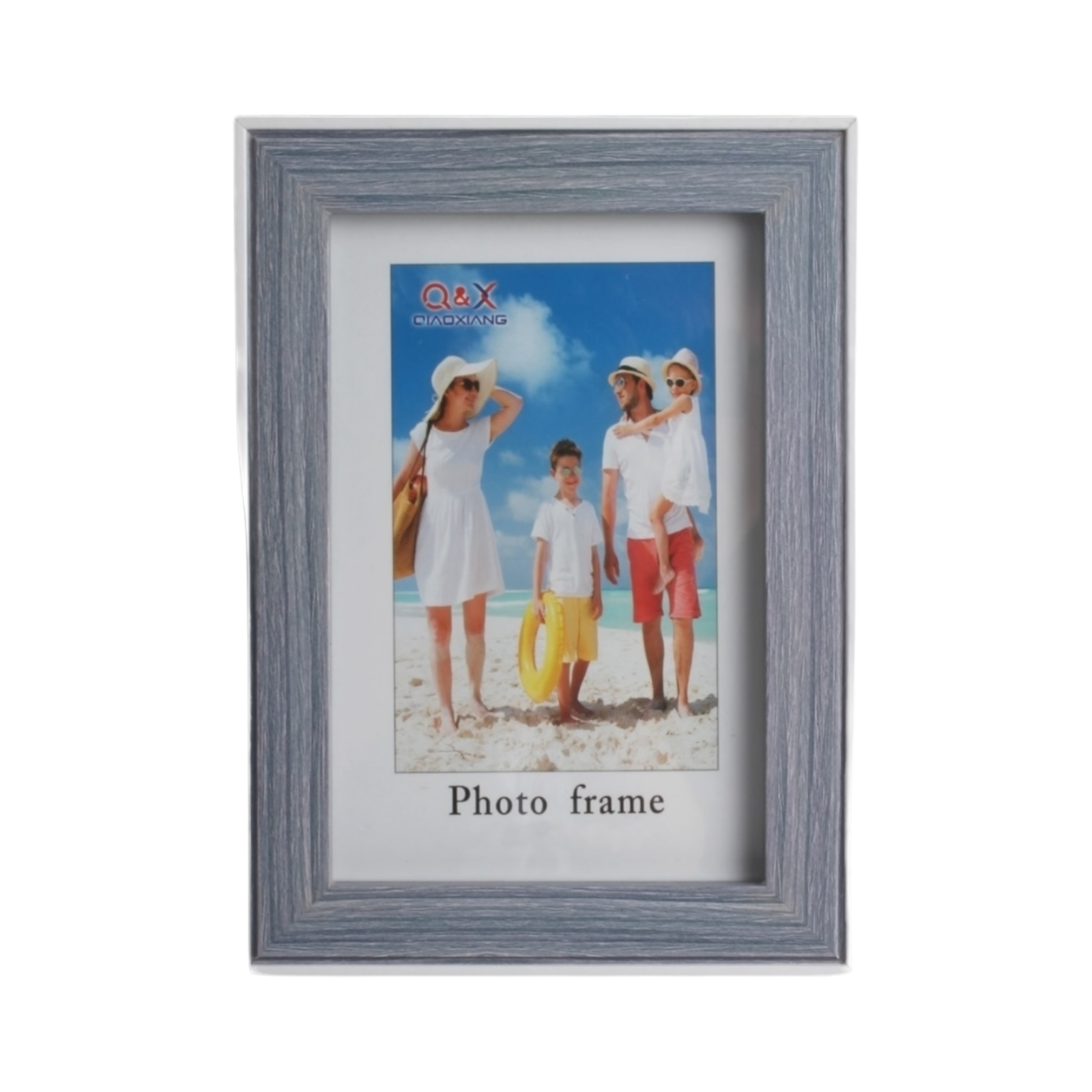 Marcos Fotograficos Modelo 427 de 15x20cm 527162-Gris madera con borde blanco