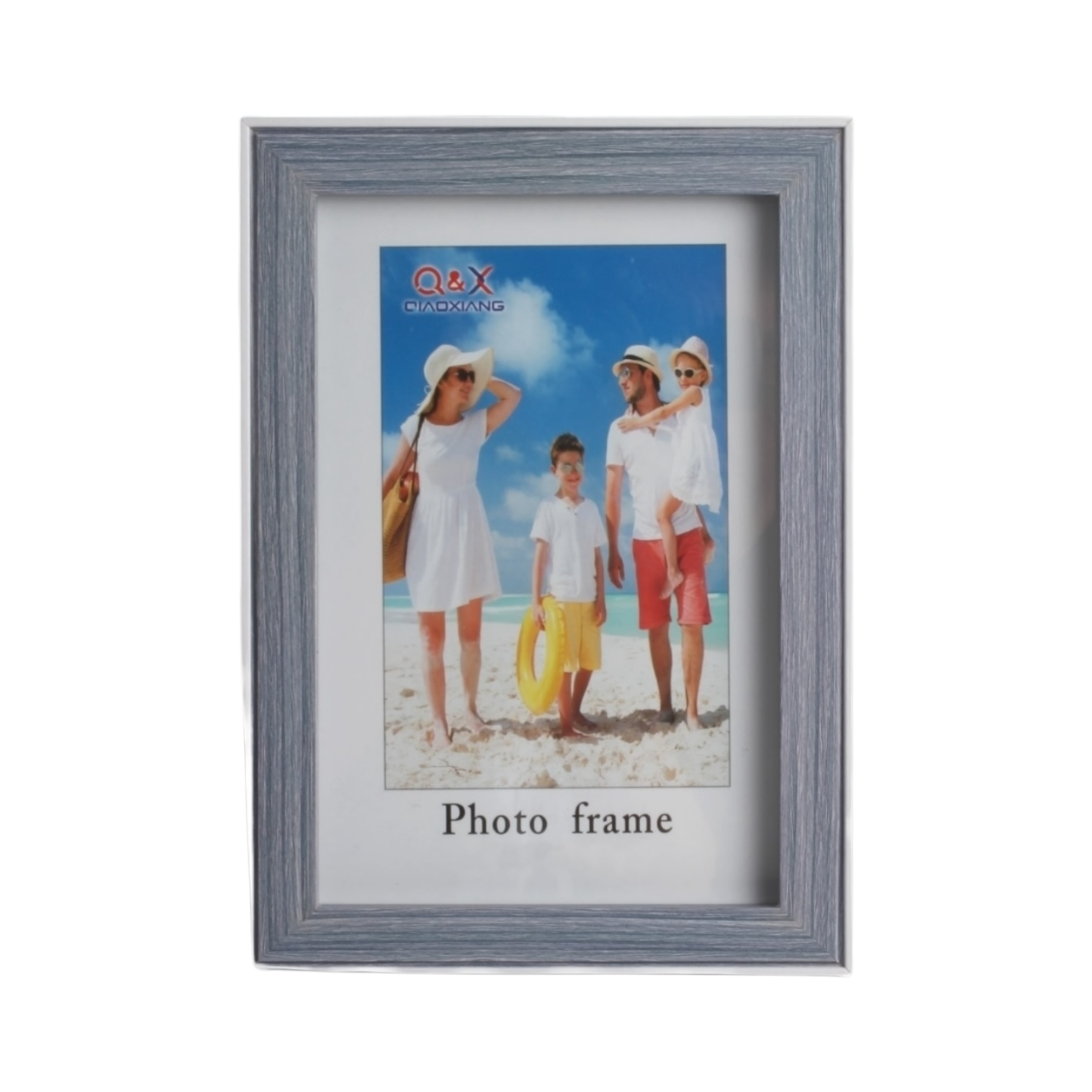 Marcos Fotograficos Modelo 427 de 18x24cm 527179-Gris madera con borde blanco