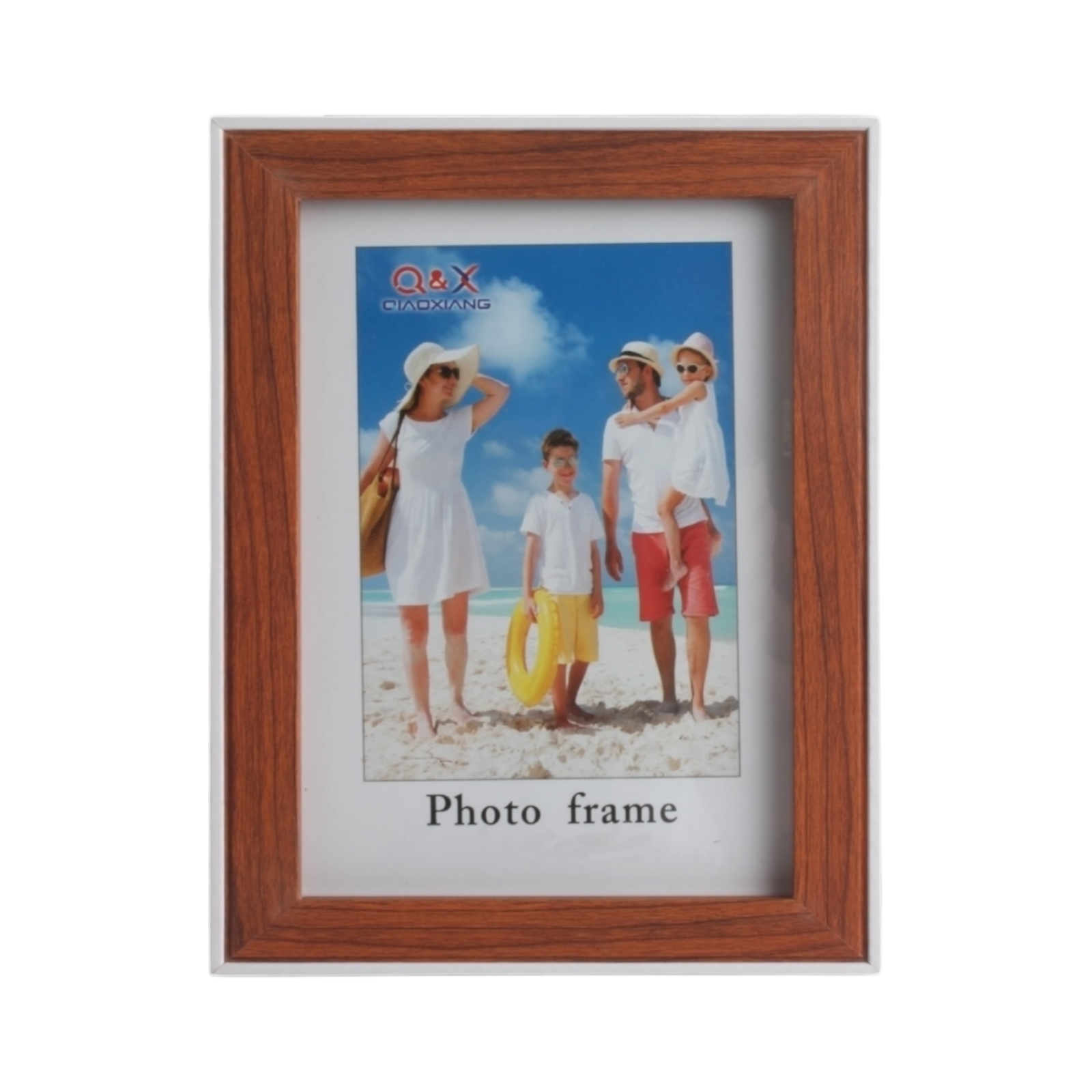 Marcos Fotograficos Modelo 427 de 20x25cm 527186-Gris madera con borde blanco