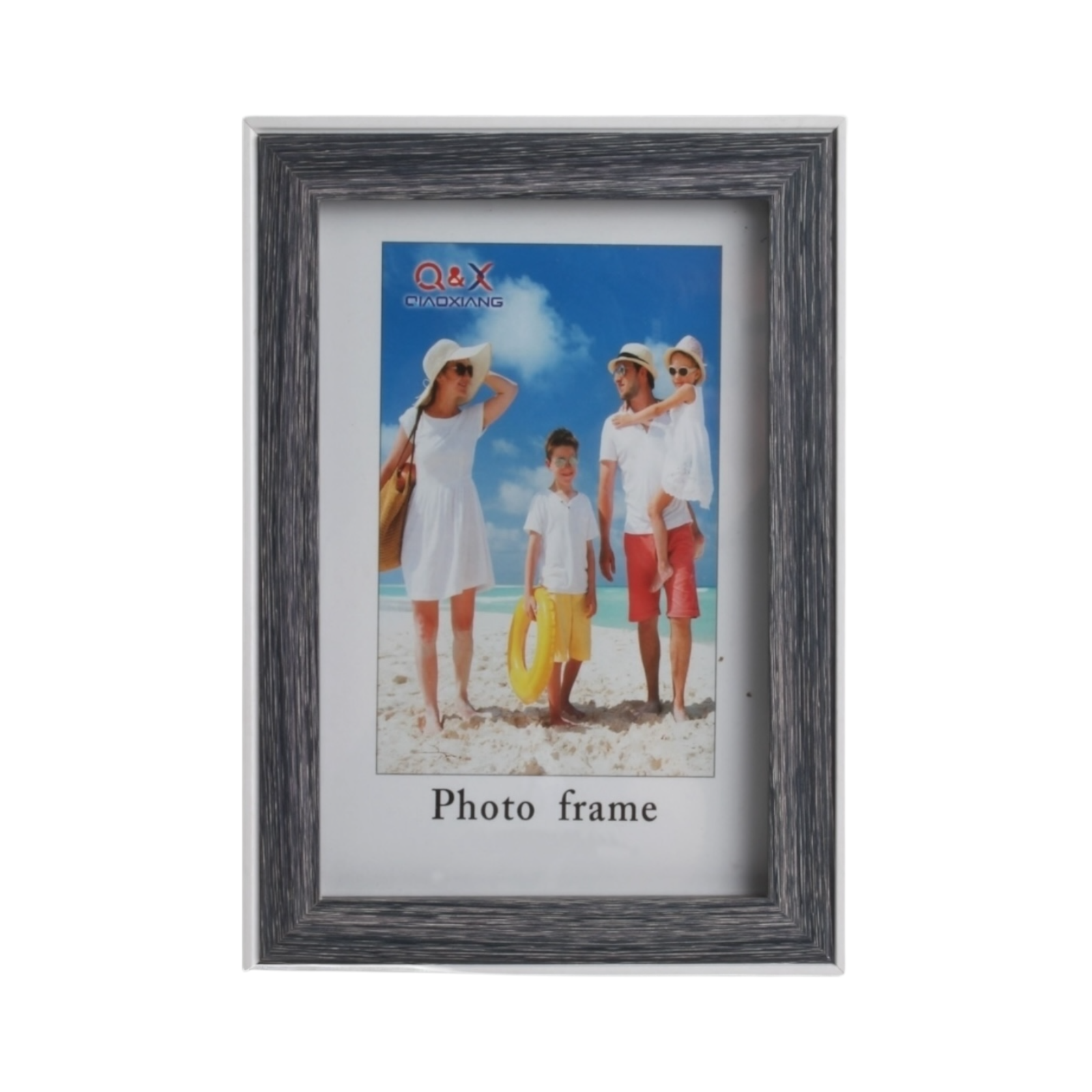 Marcos Fotograficos Modelo 427 de 20x30cm 527193-Gris madera con borde blanco