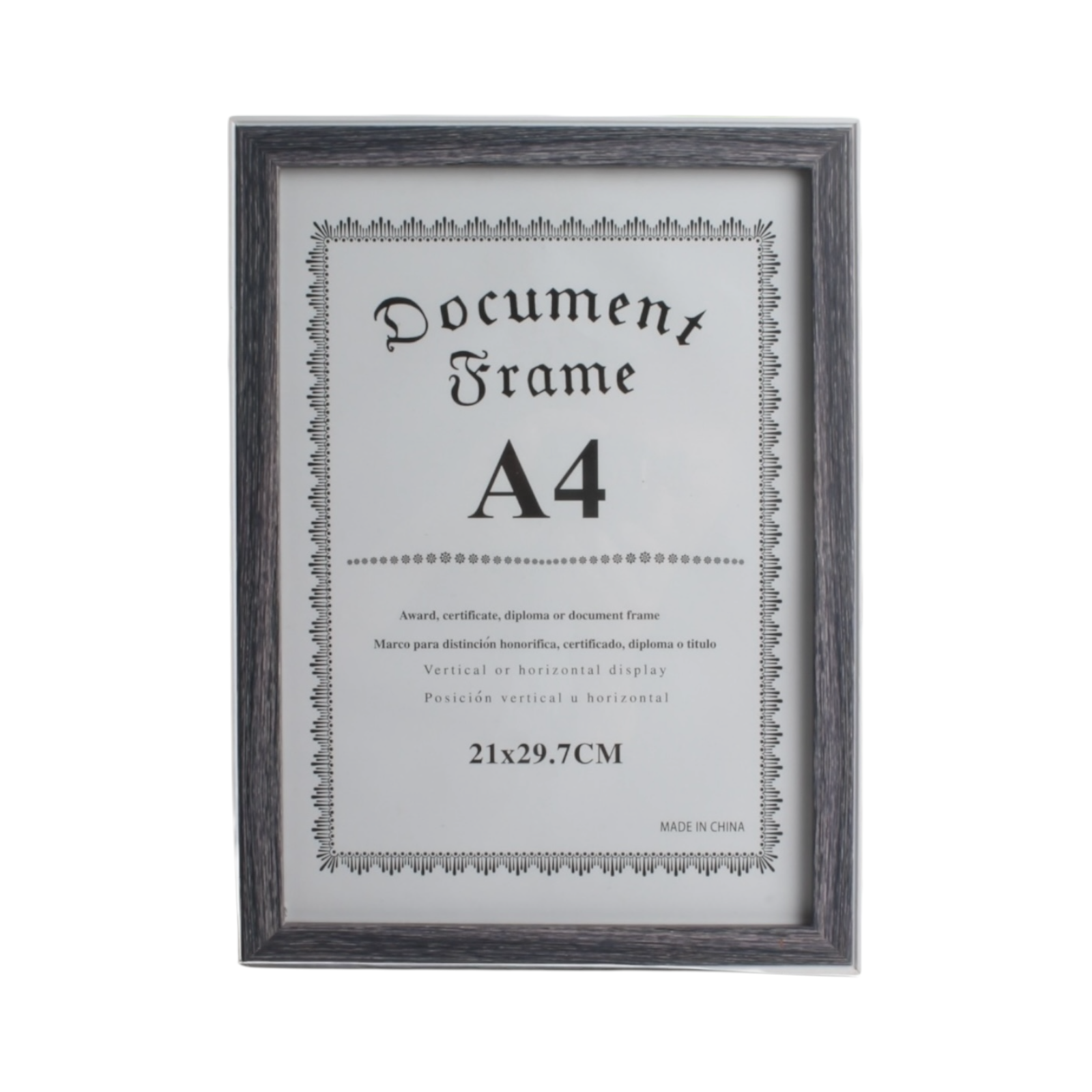 Marcos Fotograficos Modelo 427 de A4 21x29.7cm 527223-Gris madera con borde blanco