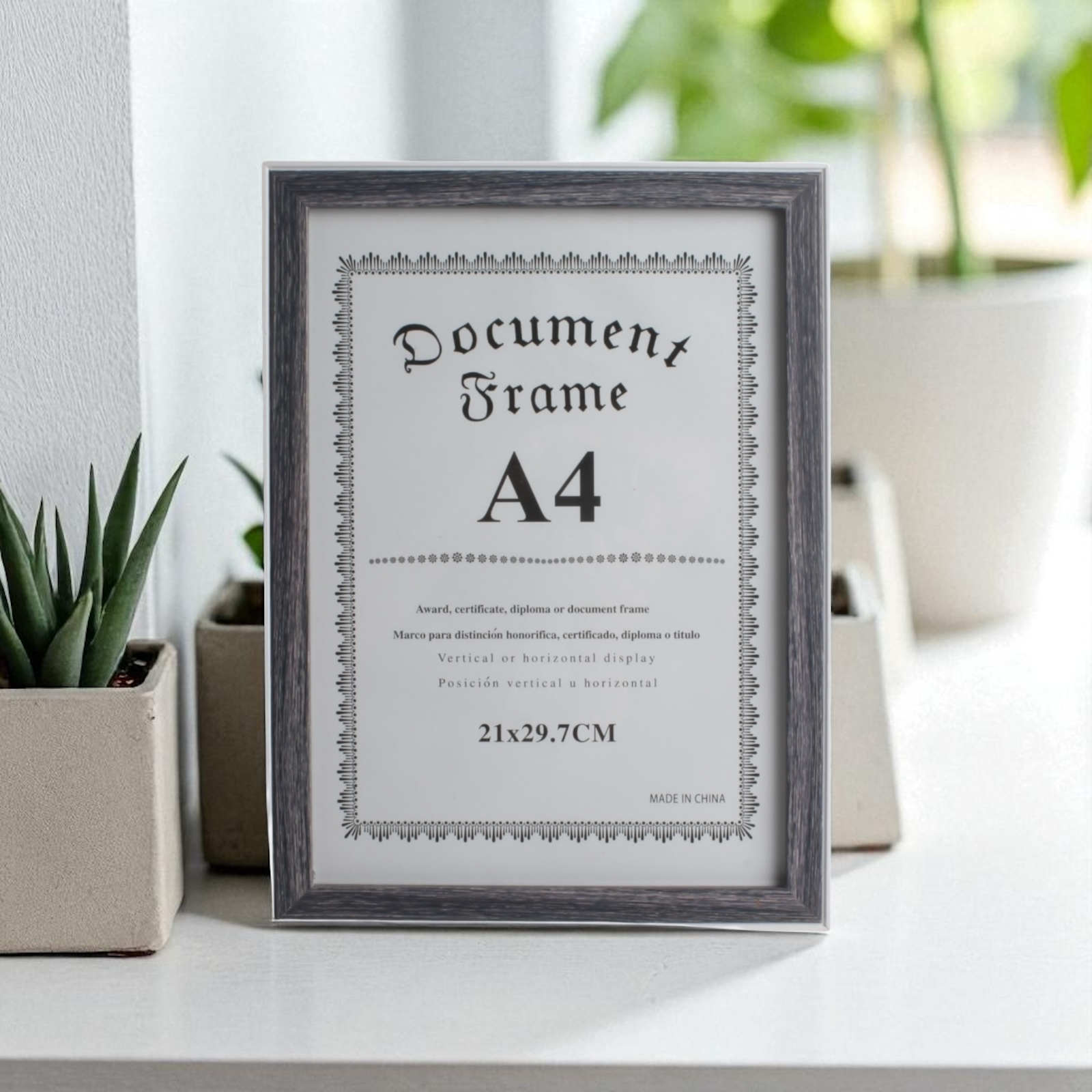 Marcos Fotograficos Modelo 427 de A4 21x29.7cm 527223-Marrn con borde blanco