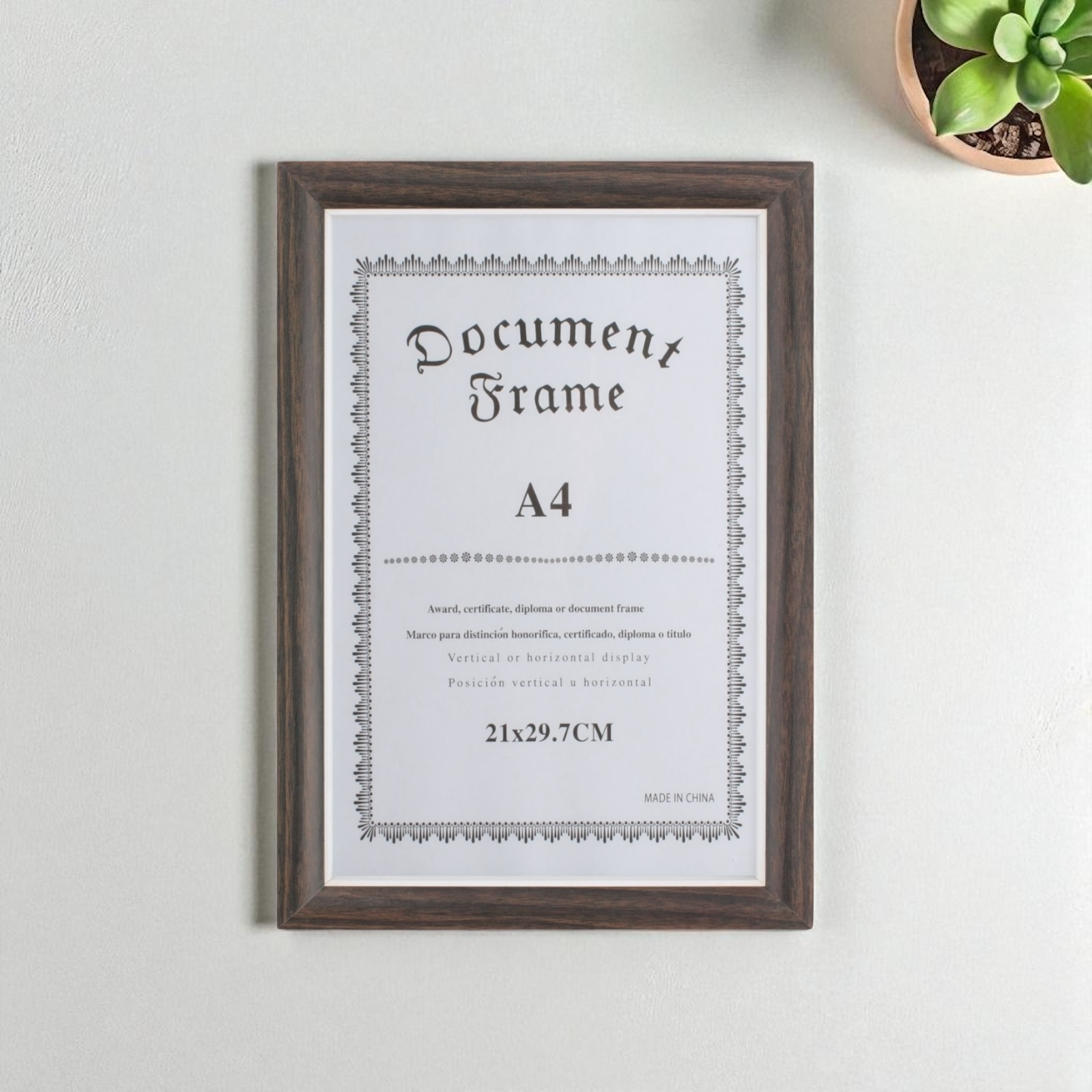 Marcos Fotograficos Modelo 428 de A4 21x29.7cm 527315-Caf oscuro