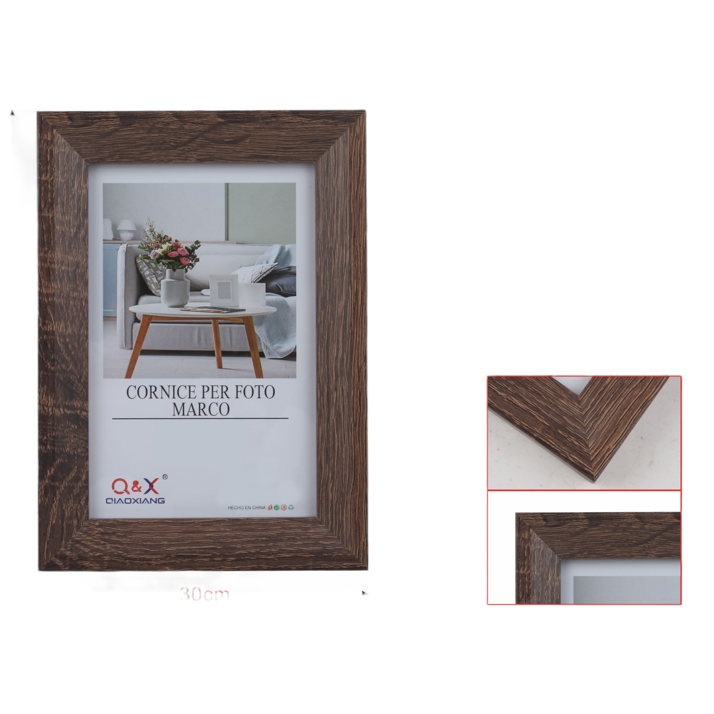 Marco Fotografico Qiaoxiang Modelo 429 - 30x40 cm