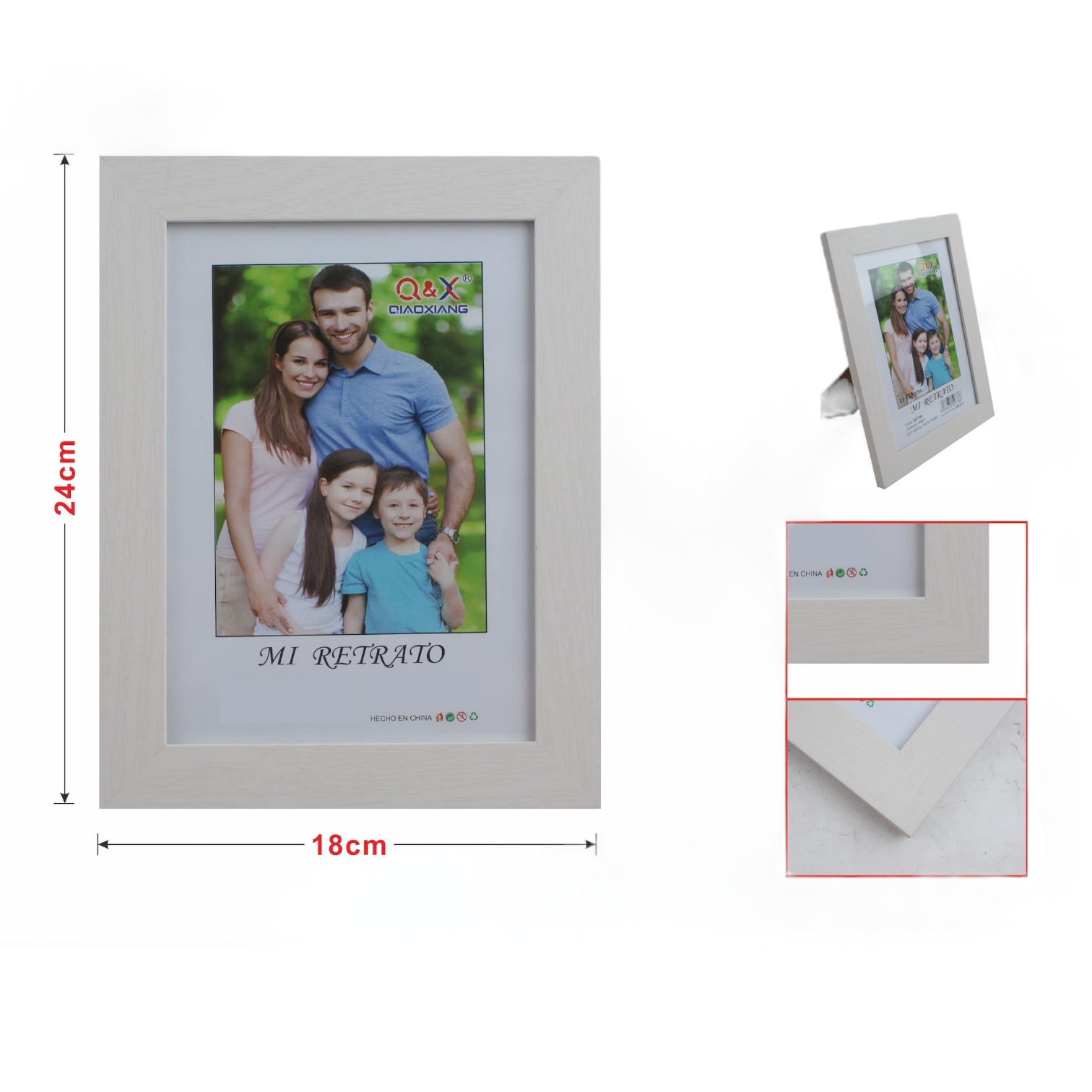 Marco Fotografico Qiaoxiang Modelo 412 - 18x24 cm