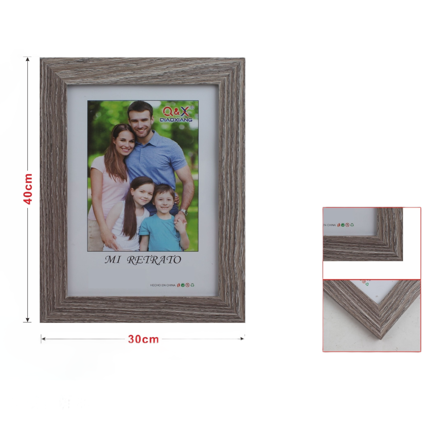 Marco Fotografico Qiaoxiang Modelo 412 - 30x40 cm