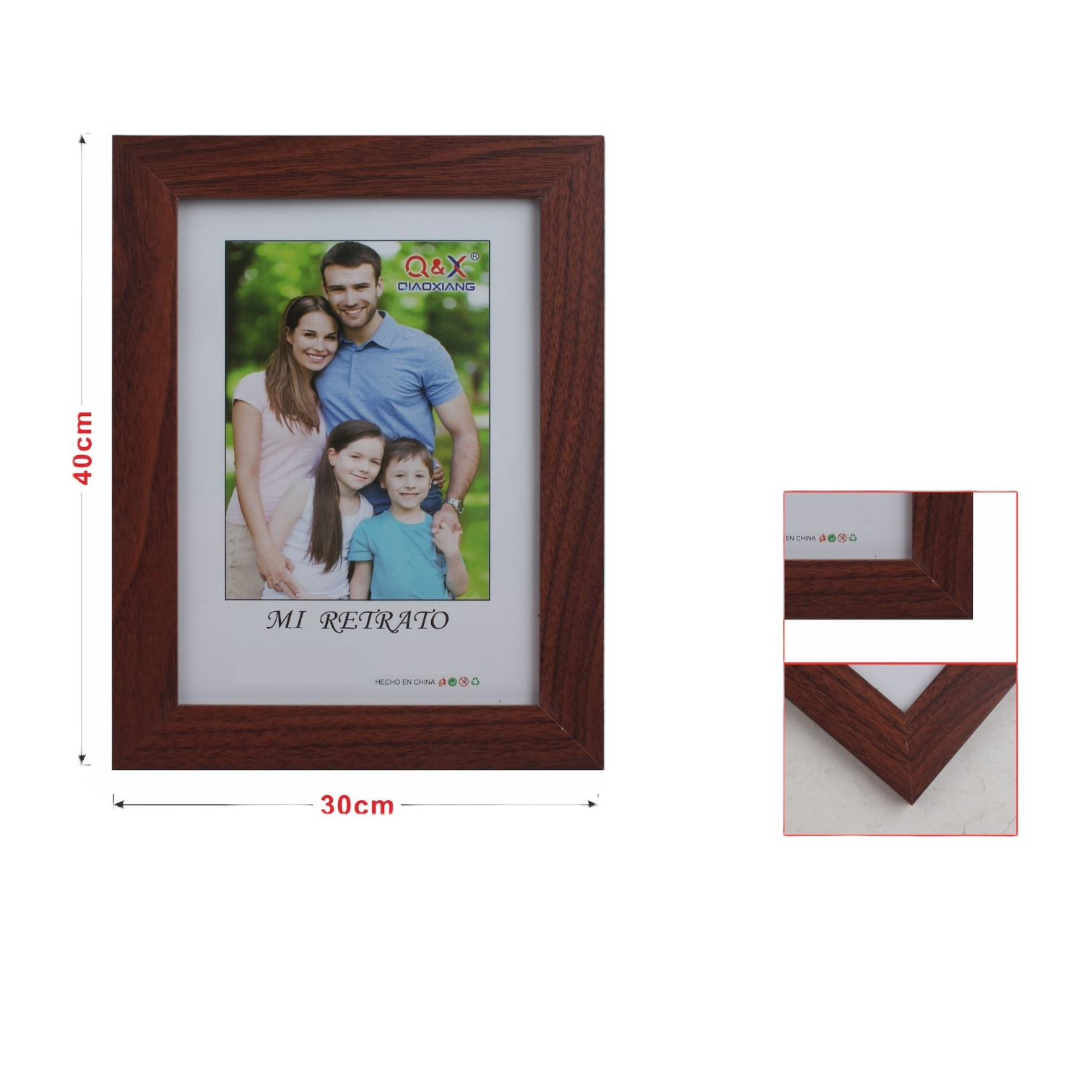Marco Fotografico Qiaoxiang Modelo 412 - 30x40 cm