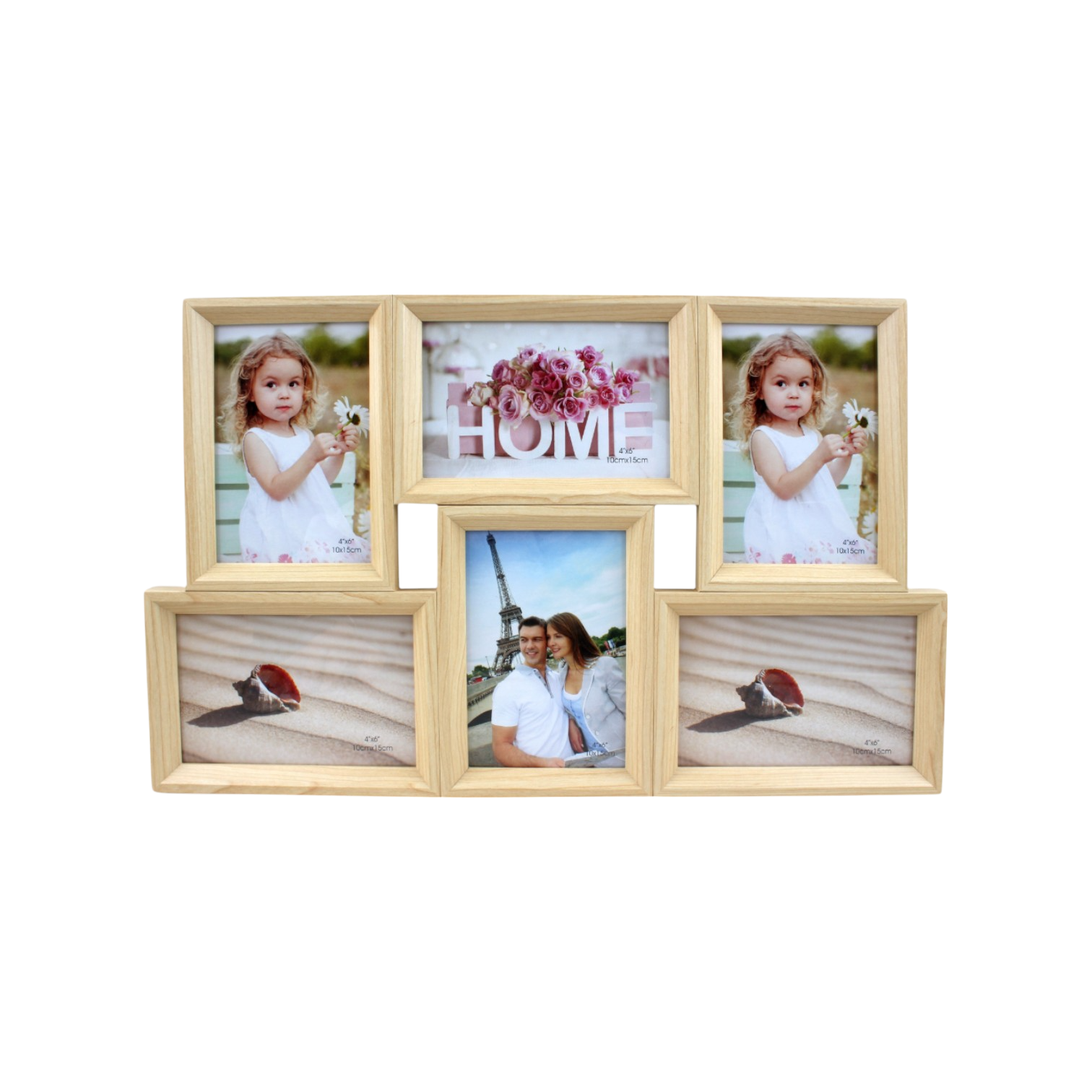 Conjunto de 6 Marcos de Fotos Modelo 1816 (10x15)cm