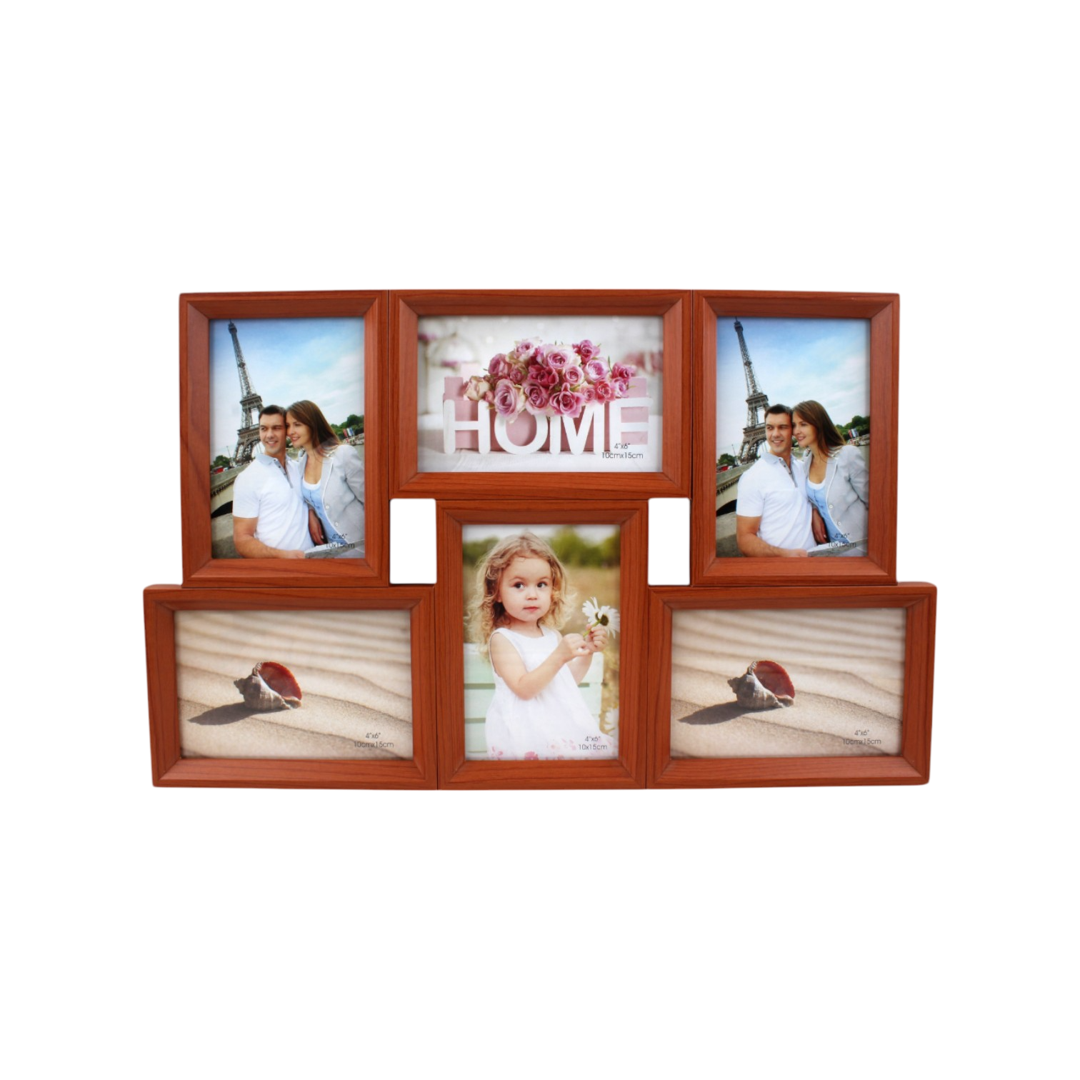 Conjunto de 6 Marcos de Fotos Modelo 1816 (10x15)cm