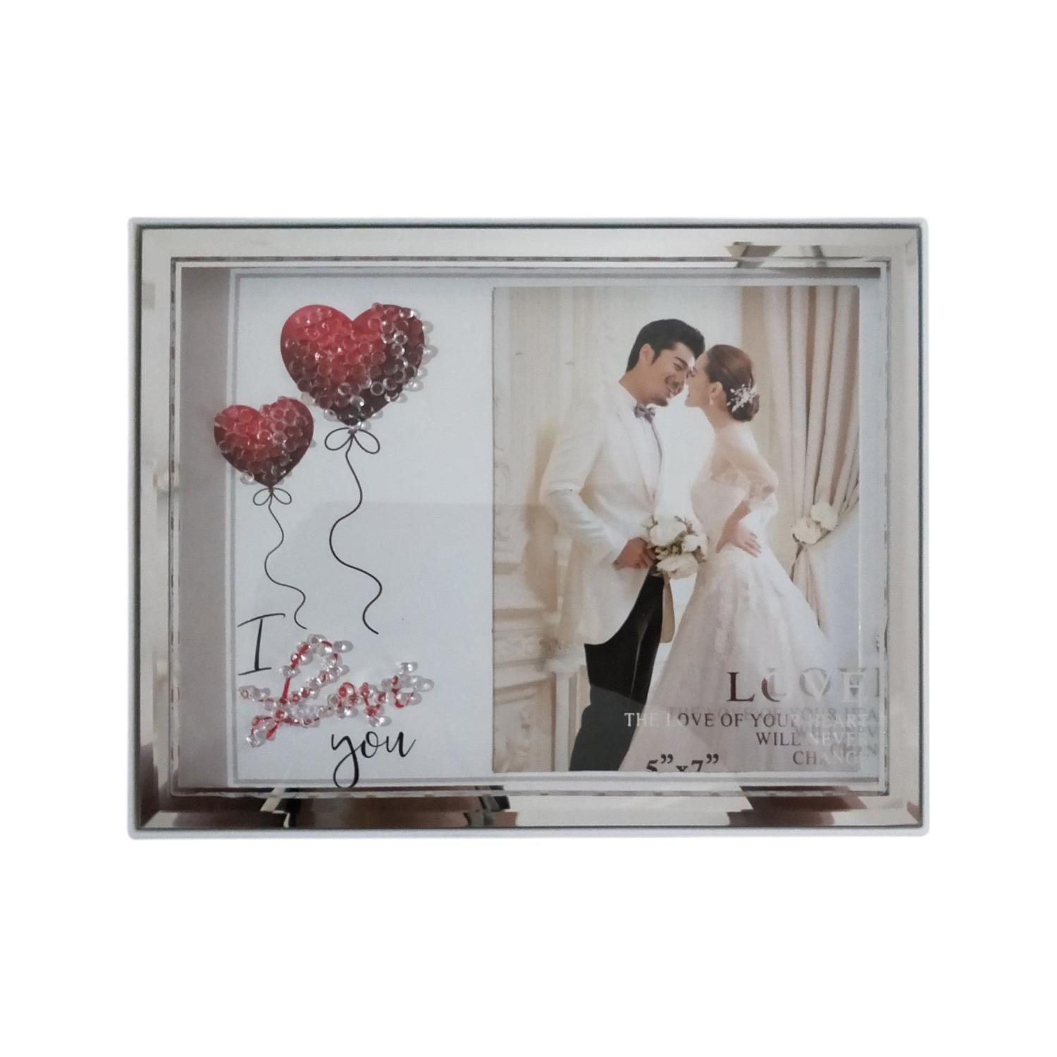 Marco de fotos horizontal 15*20CM (luz monocromática con conector USB)