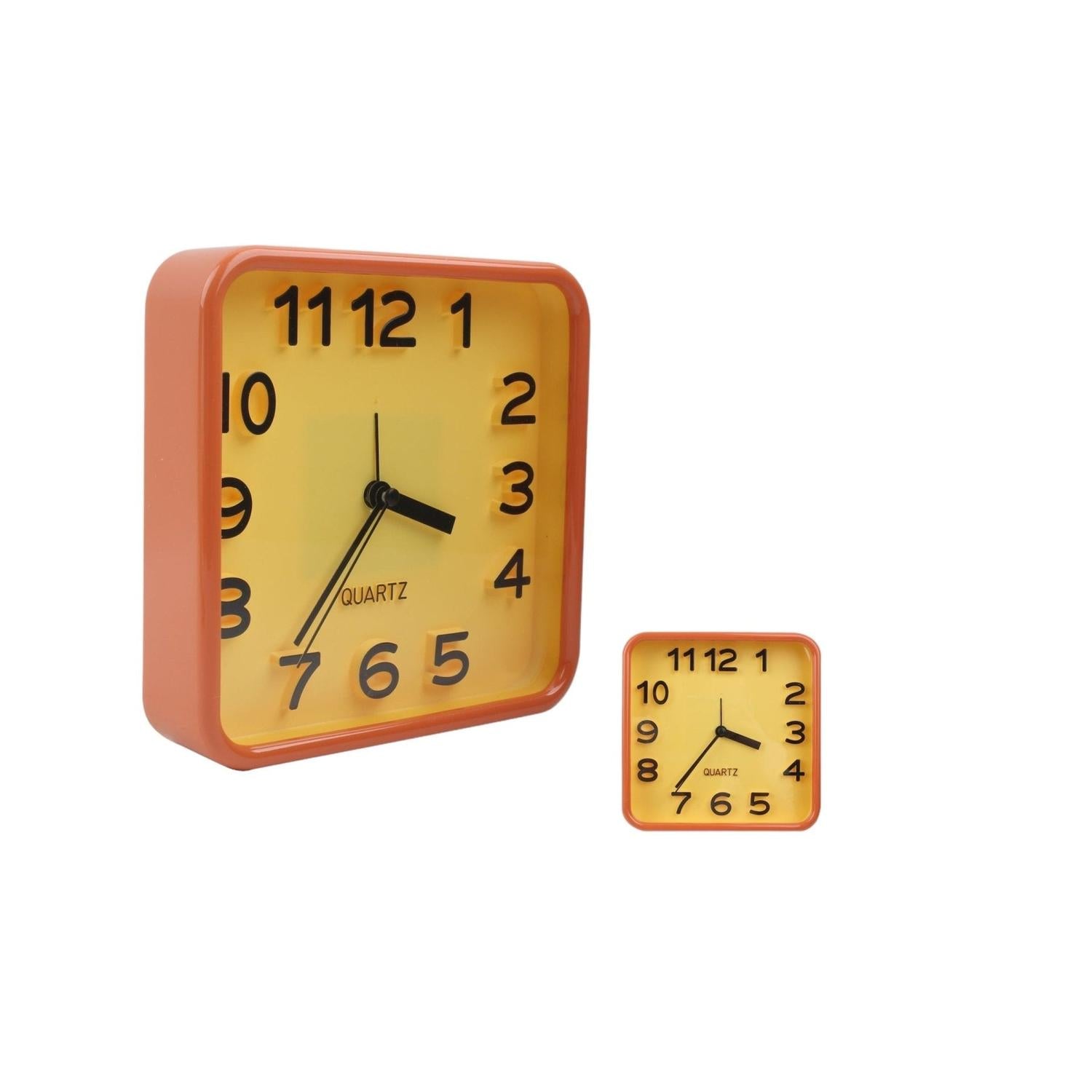 Reloj Desspertador De Forma Cuadrada