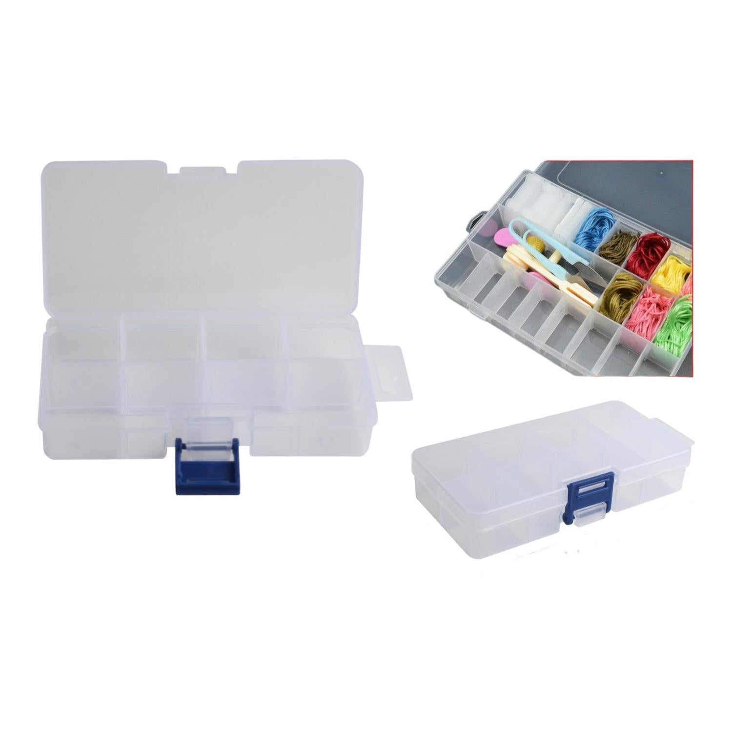 Caja Organizadora Plástica con 8 Compartimientos