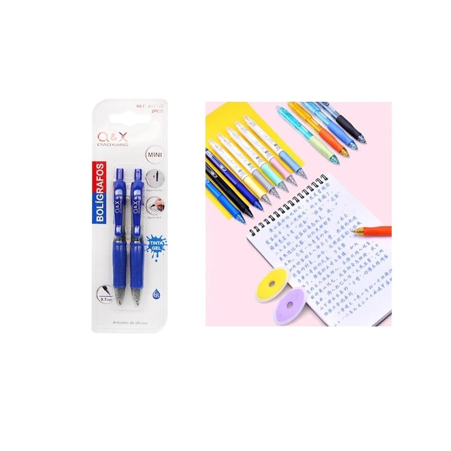 Bolígrafos Mini Azul – Pack de 2 Unidades
