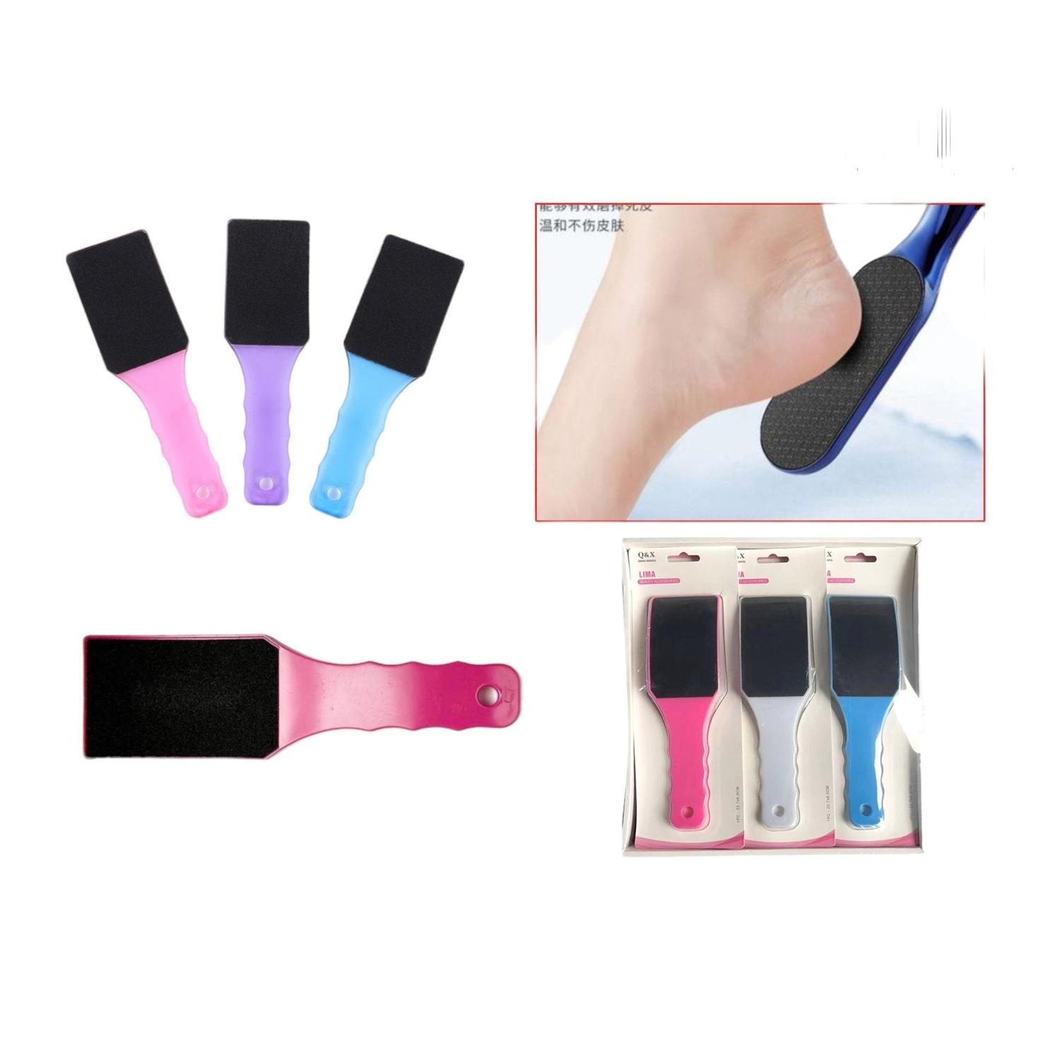 Lima Para Pies De Doble Cara, Cabeza Plana Grande, 24Cm, 1 Pieza, Color Mezclado