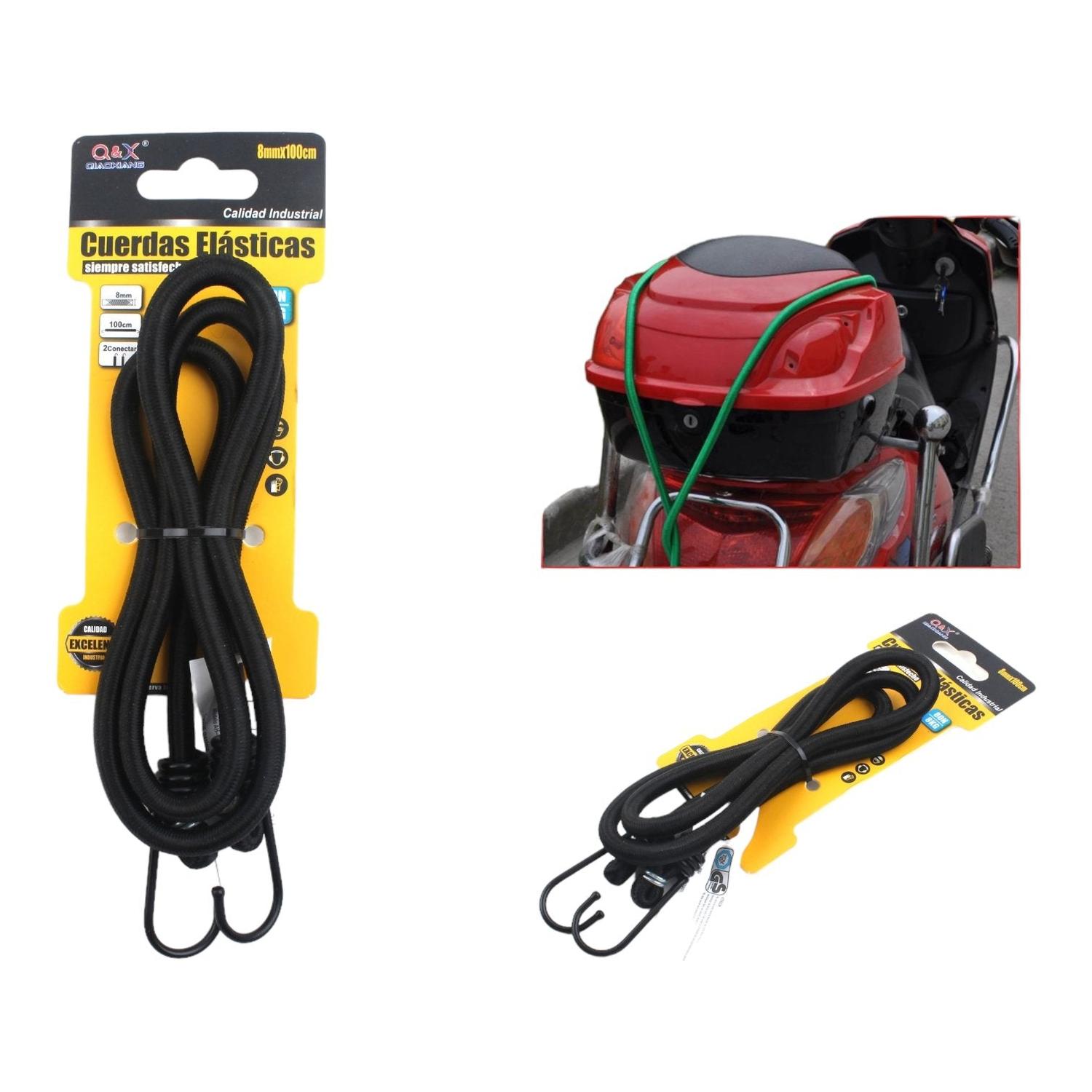 Cuerda De Equipaje Con Gancho De Hierro De 8Mm X 100Cm