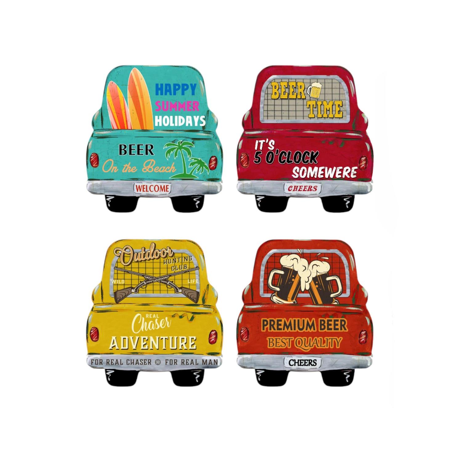 Colgante decorativo de maletero vintage 30X30 cm