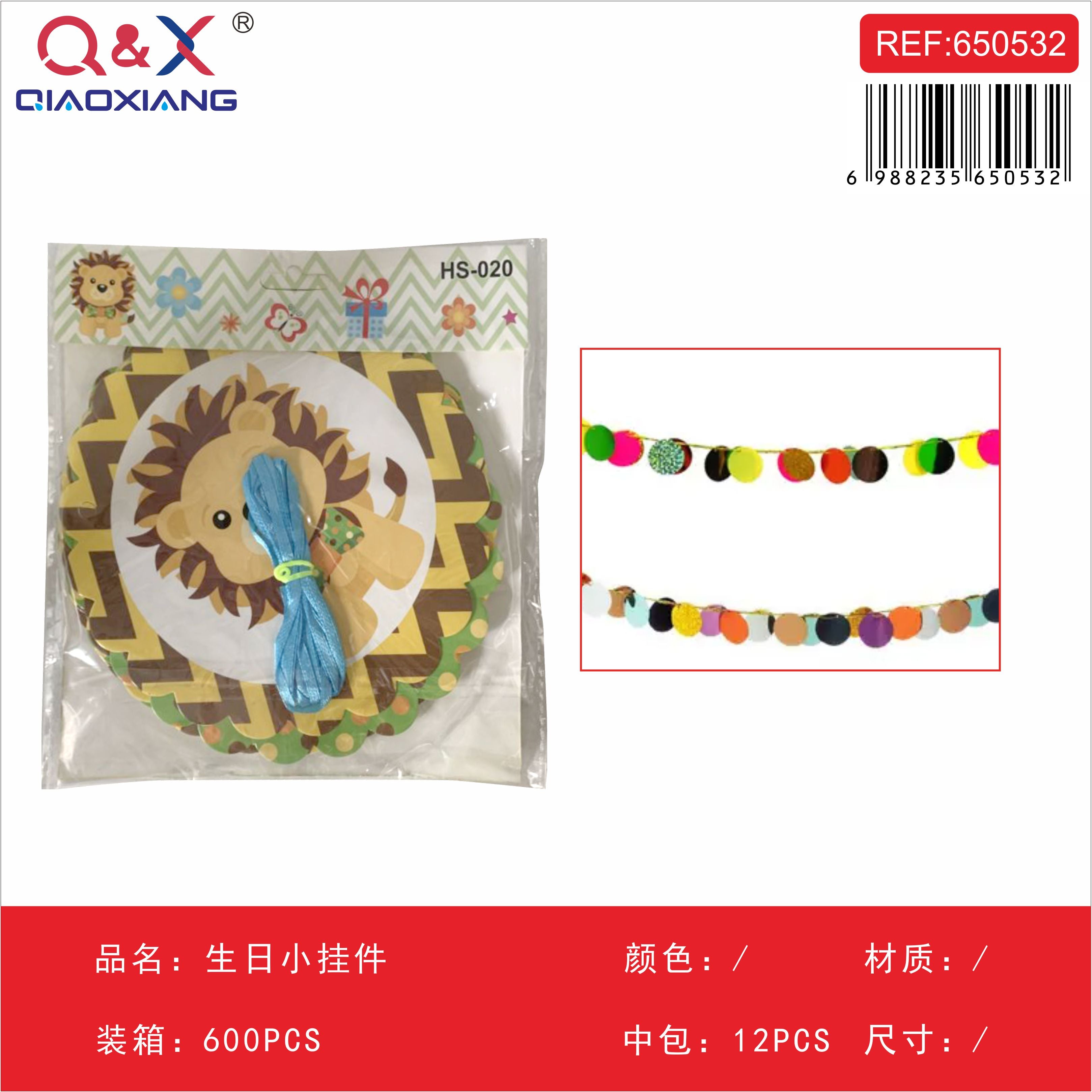 Colgante pequeño de cumpleaños