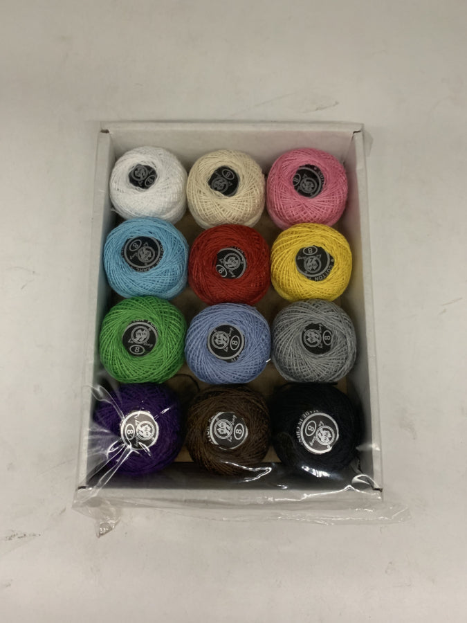 Pack x 6 Ovillo hilo algodon 10g 12pc