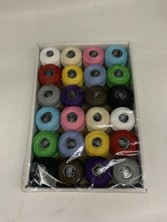 Pack x 1 Ovillo hilo algodon 10g 24pc