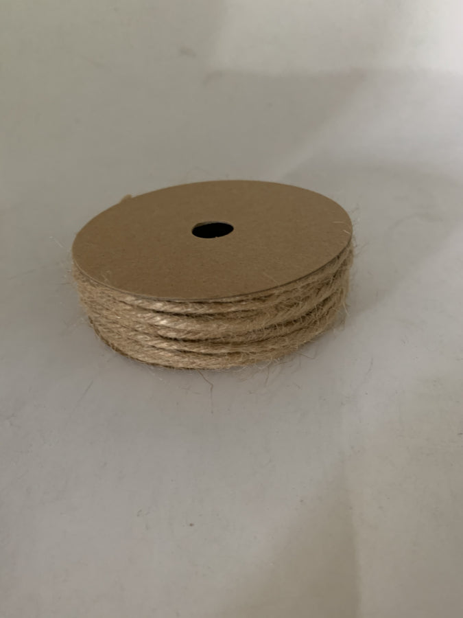 Pack x 6 Cuerda yute natural 3# 5m carrete papel natural