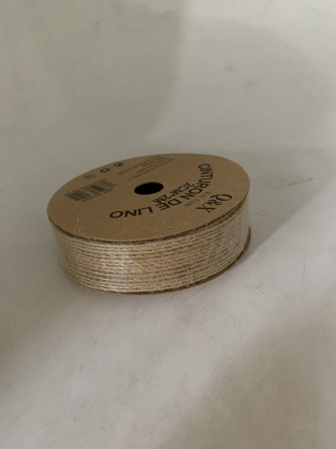Pack x 6 Cinta yute textura hilo 2CM x 2M carrete papel natural