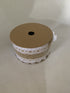 Pack x 6 Cinta yute encaje lados 4CM x 1M carrete papel natural