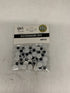 Pack x 12 Ojos adhesivos blanco/negro OPP 10# x 60PCS bolsa