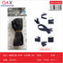 Pack x 12 Cierre resina blanco/negro 60CM 6+6 paquete mediano