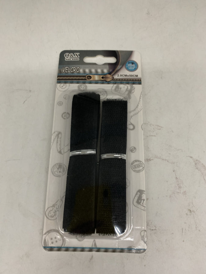 Pack x 6 Velcro sin adhesivo blanco/negro 2.0CM*50CM 6+6 paquete mediano