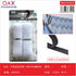 Pack x 12 Velcro sin adhesivo blanco/negro 2.5CM*50CM 6+6 paquete mediano