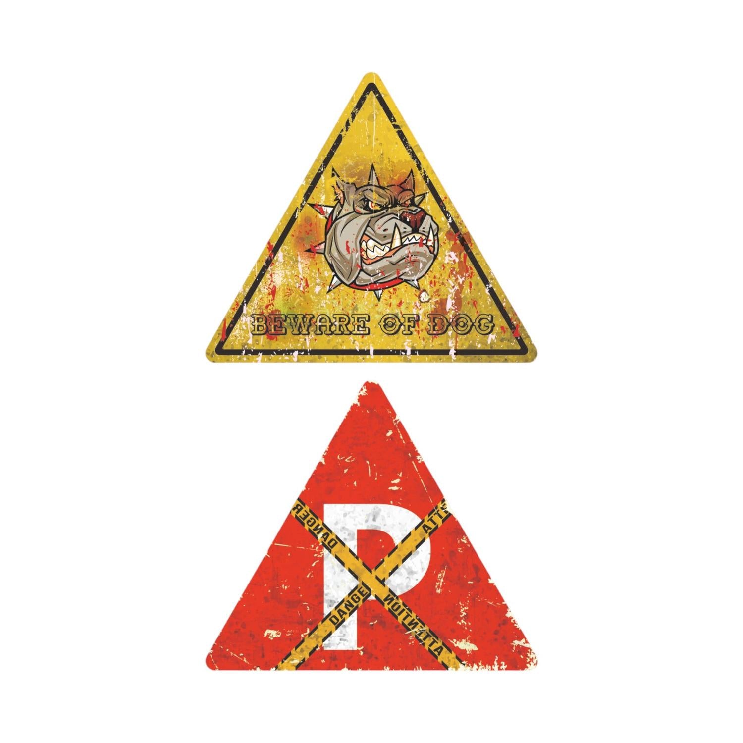 Cuadro de hojalata moderno triangular 30x30 cm