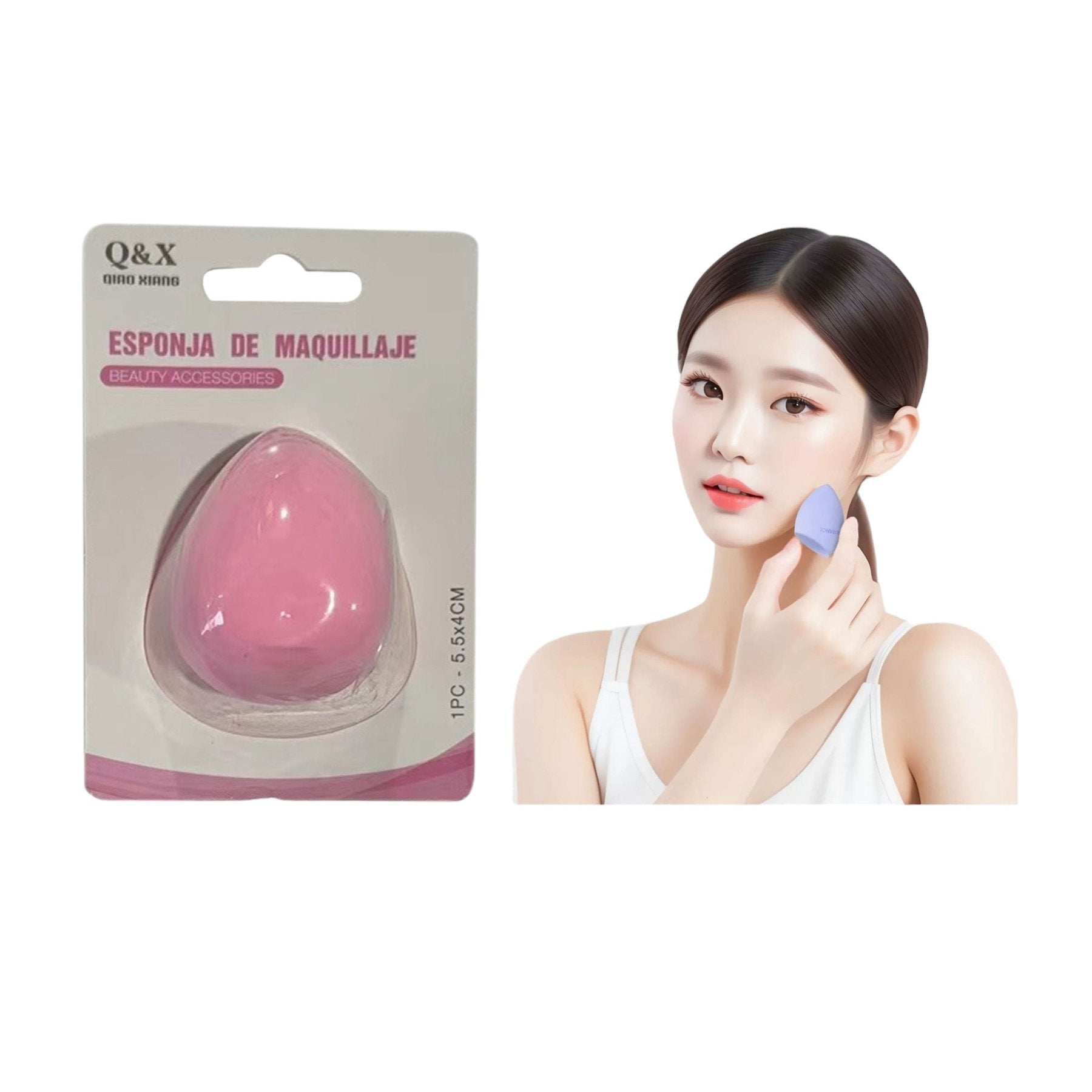 Esponja De Maquillaje Forma Huevo - Q&X
