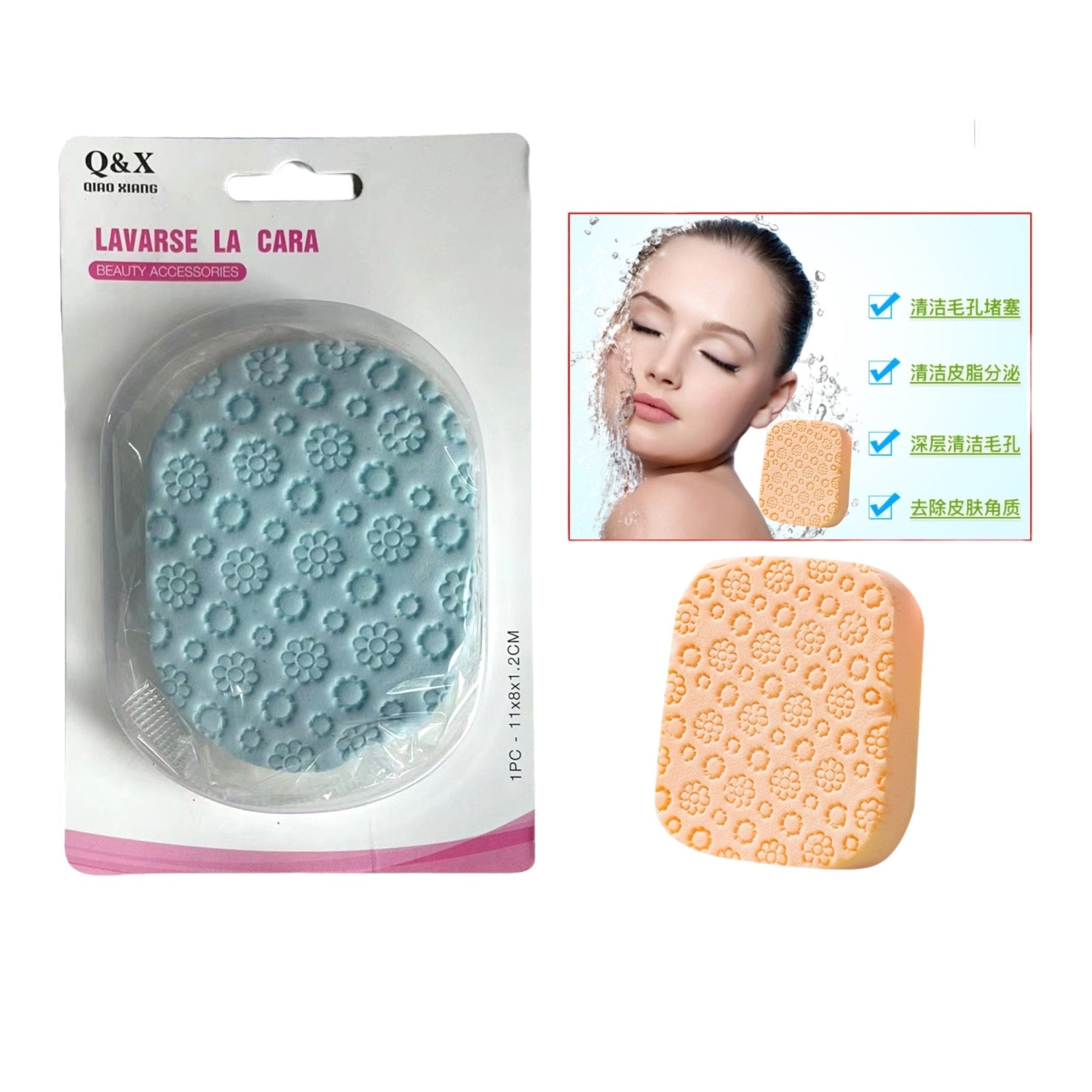 Esponja Limpieza Facial - Q&X