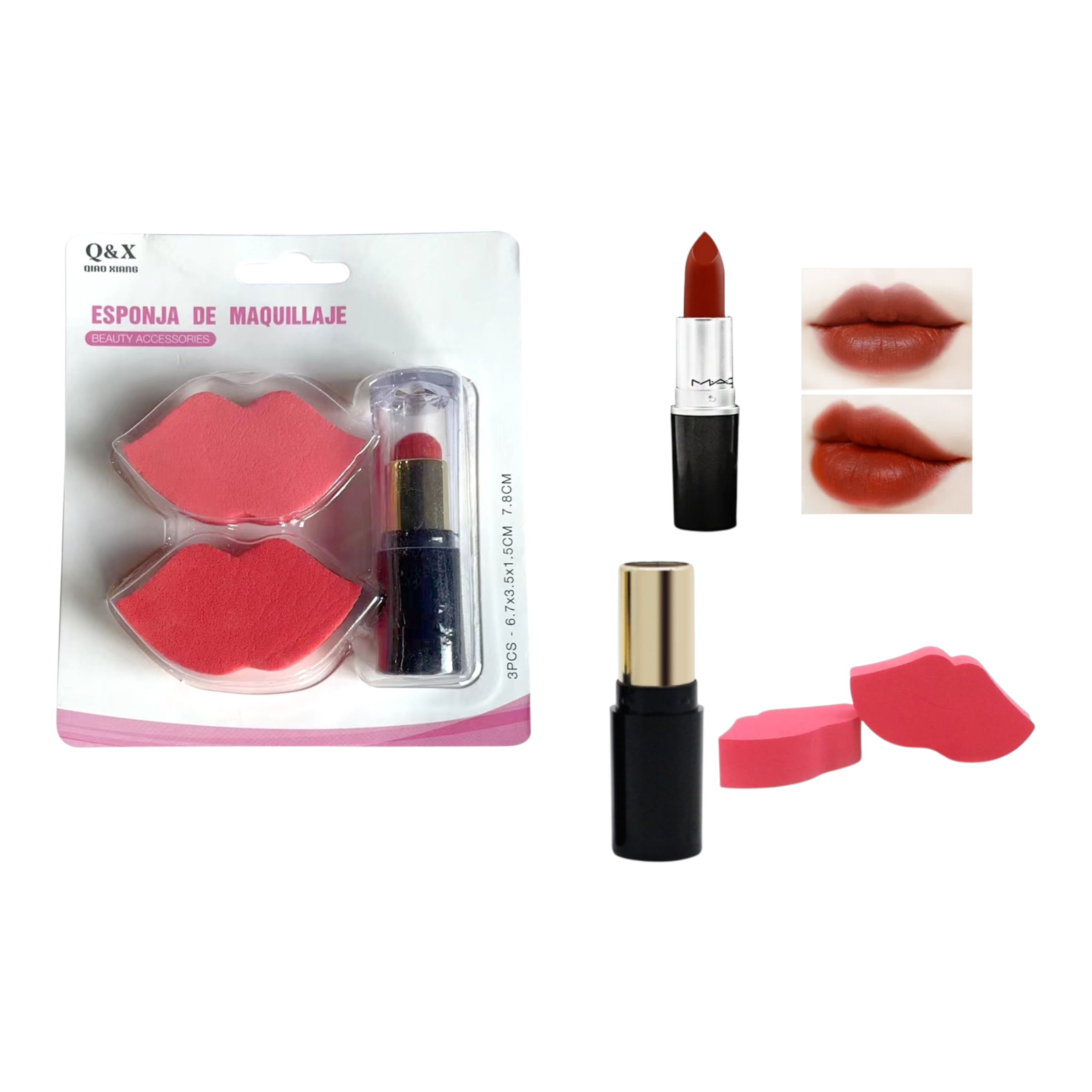 FORMA DE LABIOS PARA MAQUILLAR