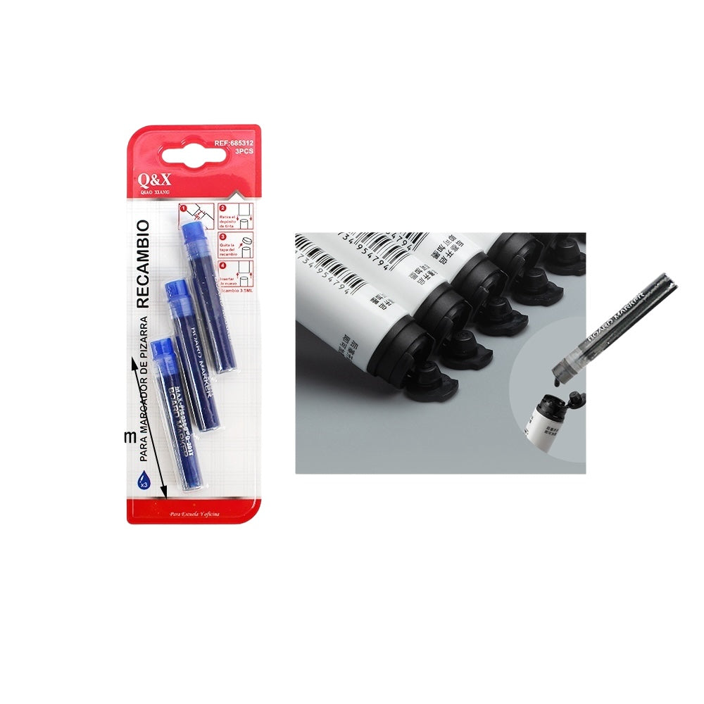 Recambio de tinta para Marcador de Pizarra – Q&X