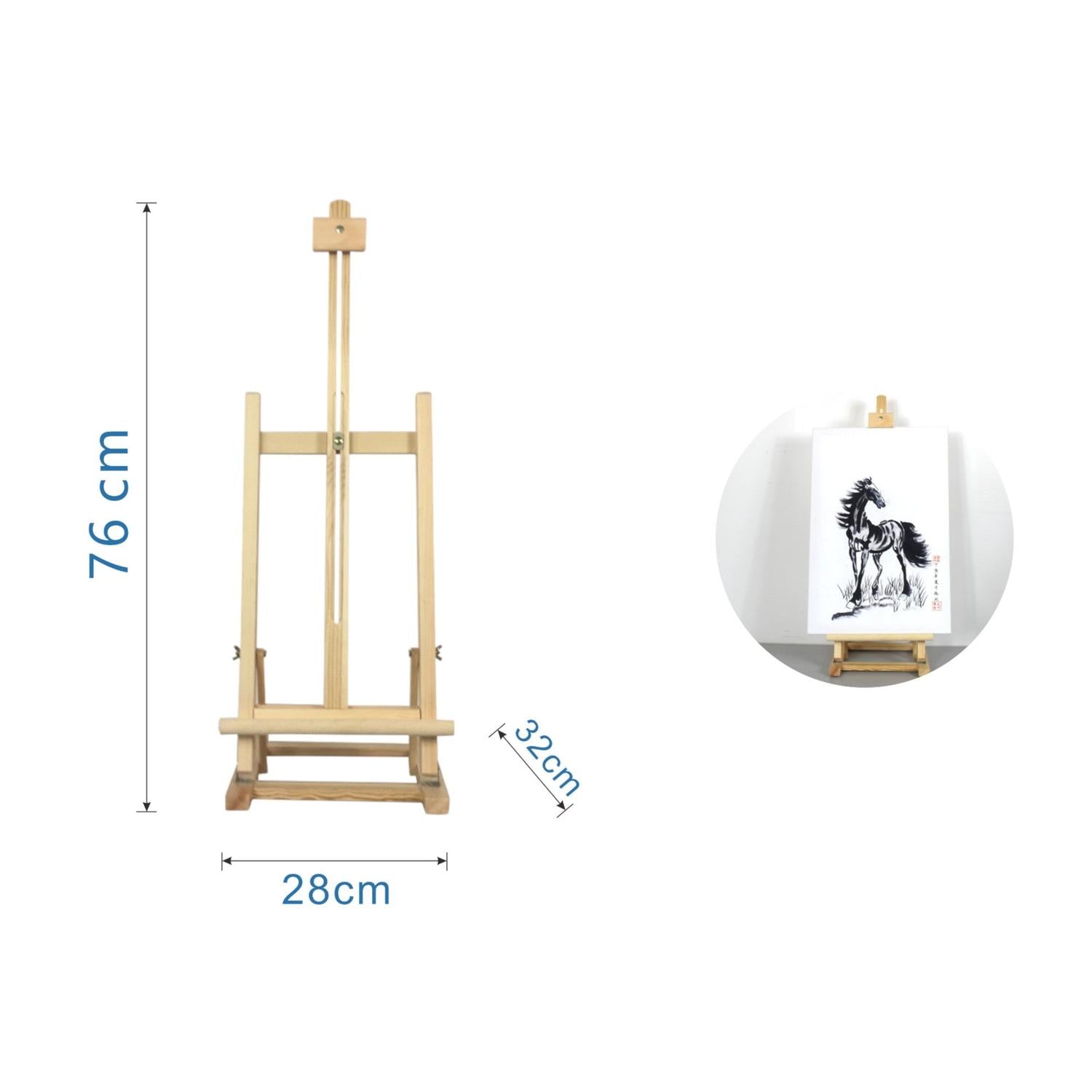 Caballete Grande Madera Pino 28x32x76cm