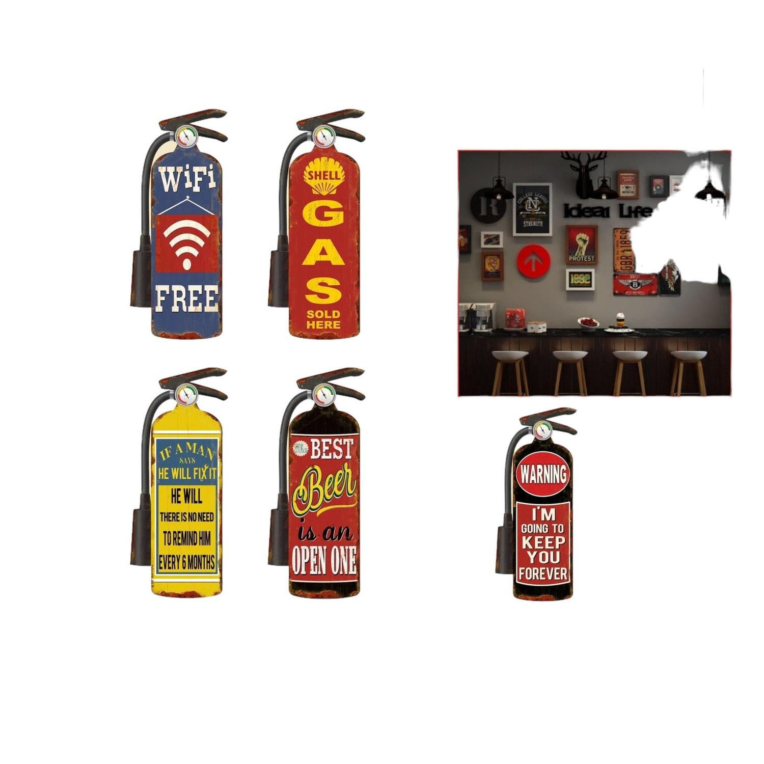 Colgante decorativo de extintor vintage