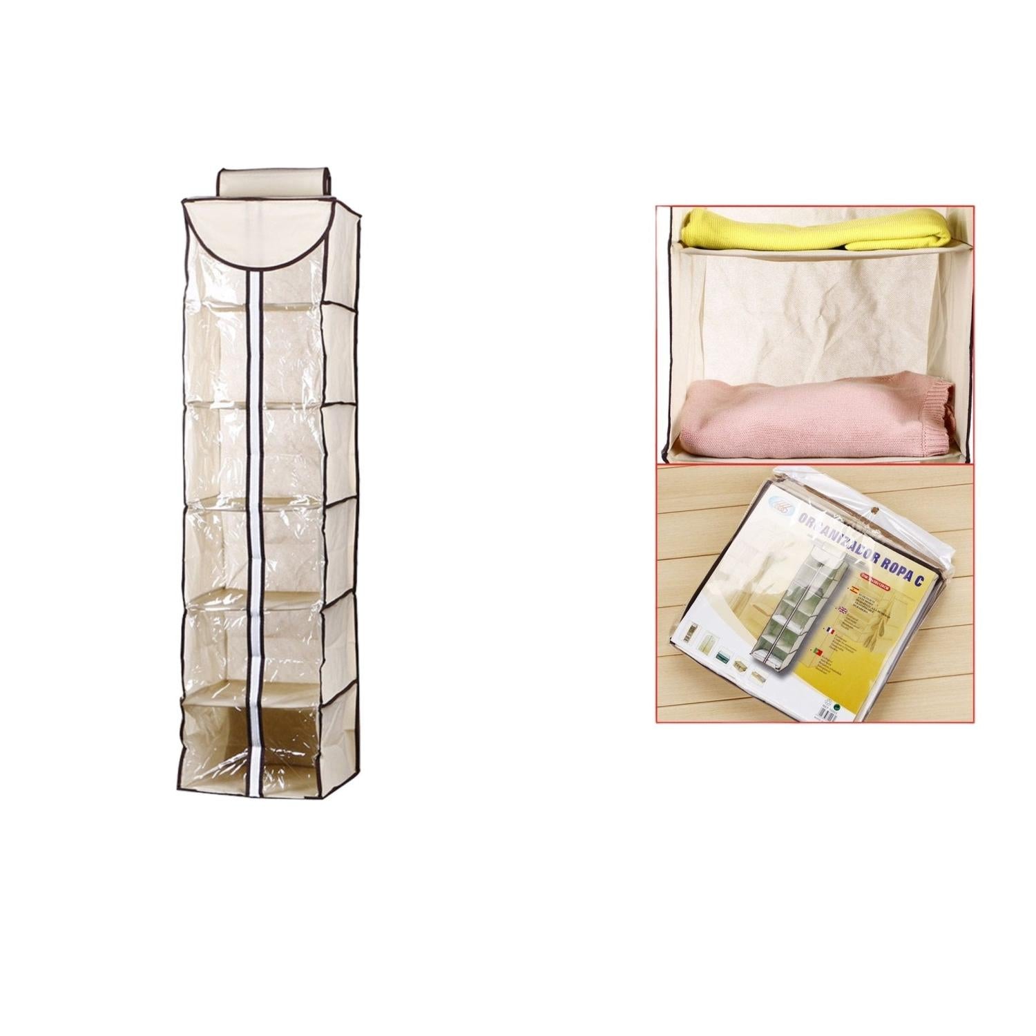 Organizador Con Cremallera De Seis Capas