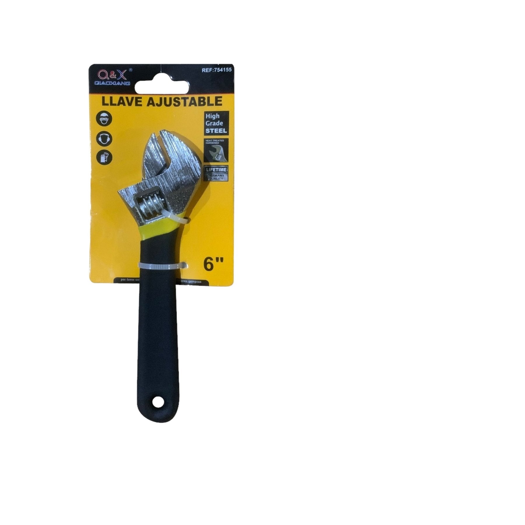 Llave Ajustable Con Mango De Pl¨¢stico Bicolor De 6 Pulgadas - Q&X