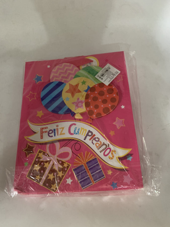 Bolsa de regalo con aplique 3D mediana (modelo 2824)