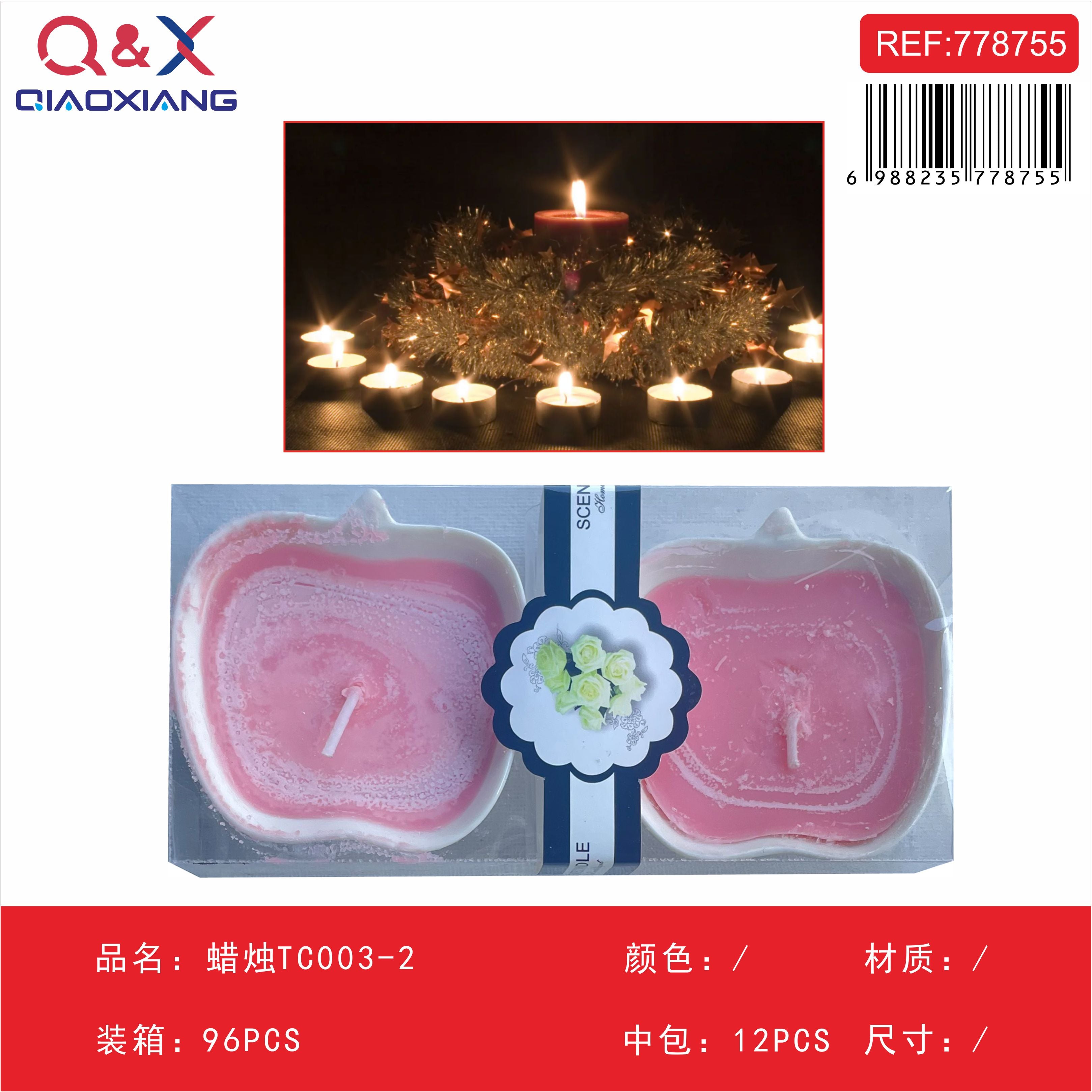 Vela decorativa pack x2 – TC003-2