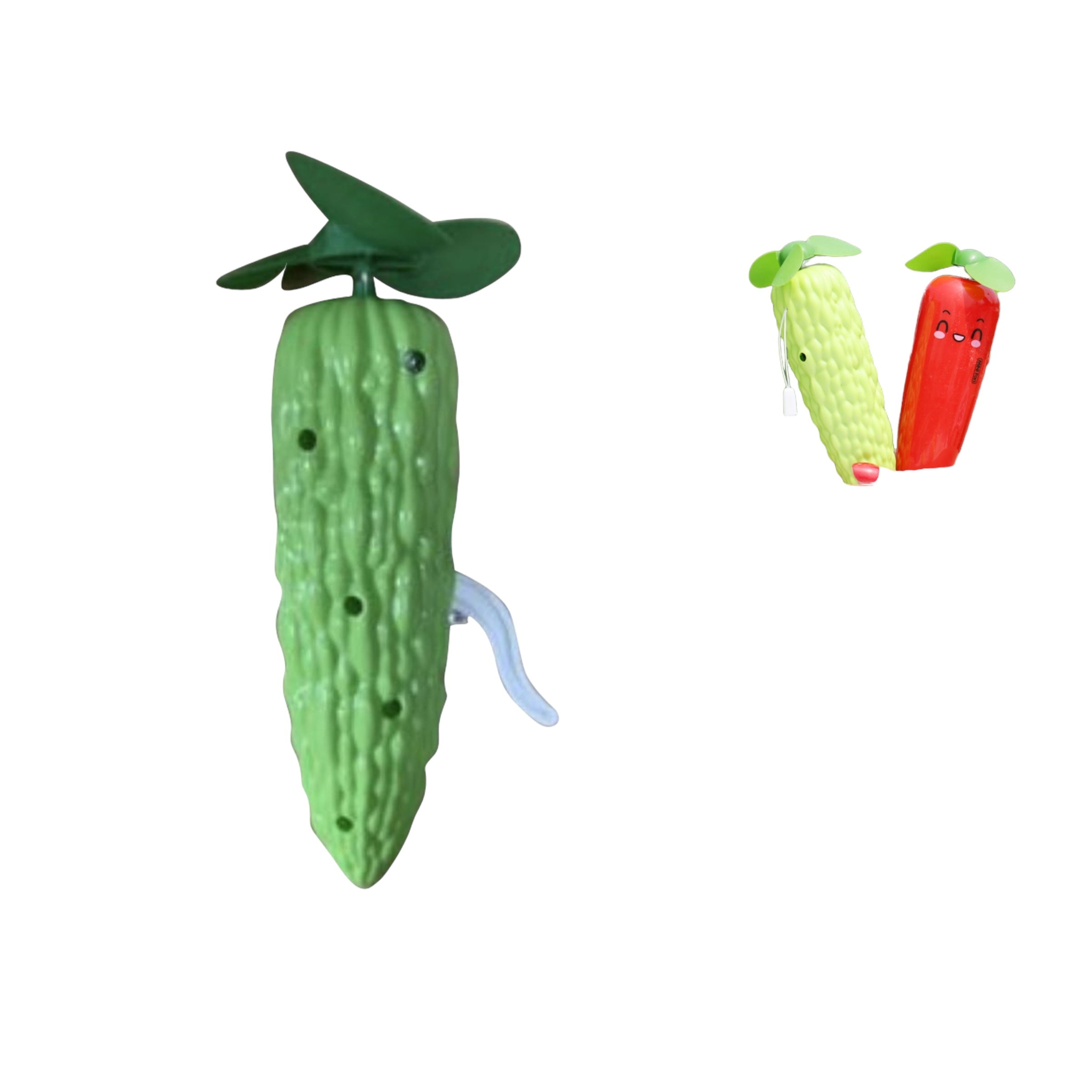 Ventilador Manual en Forma de Pepino Amargo