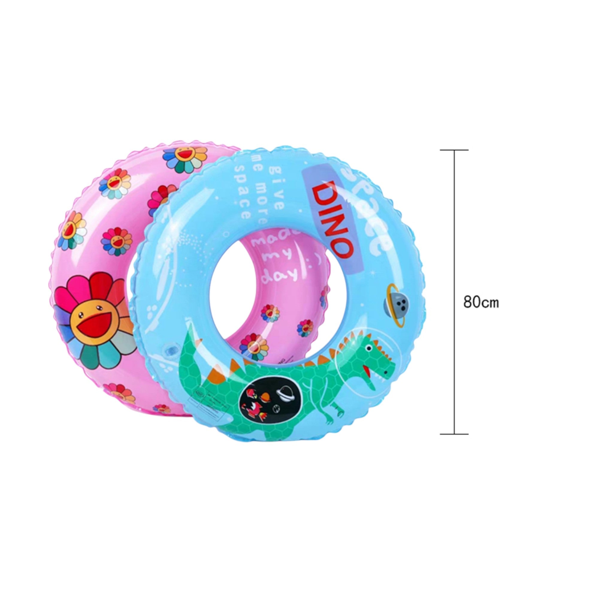 Aro inflable colorido con diseños 80cm