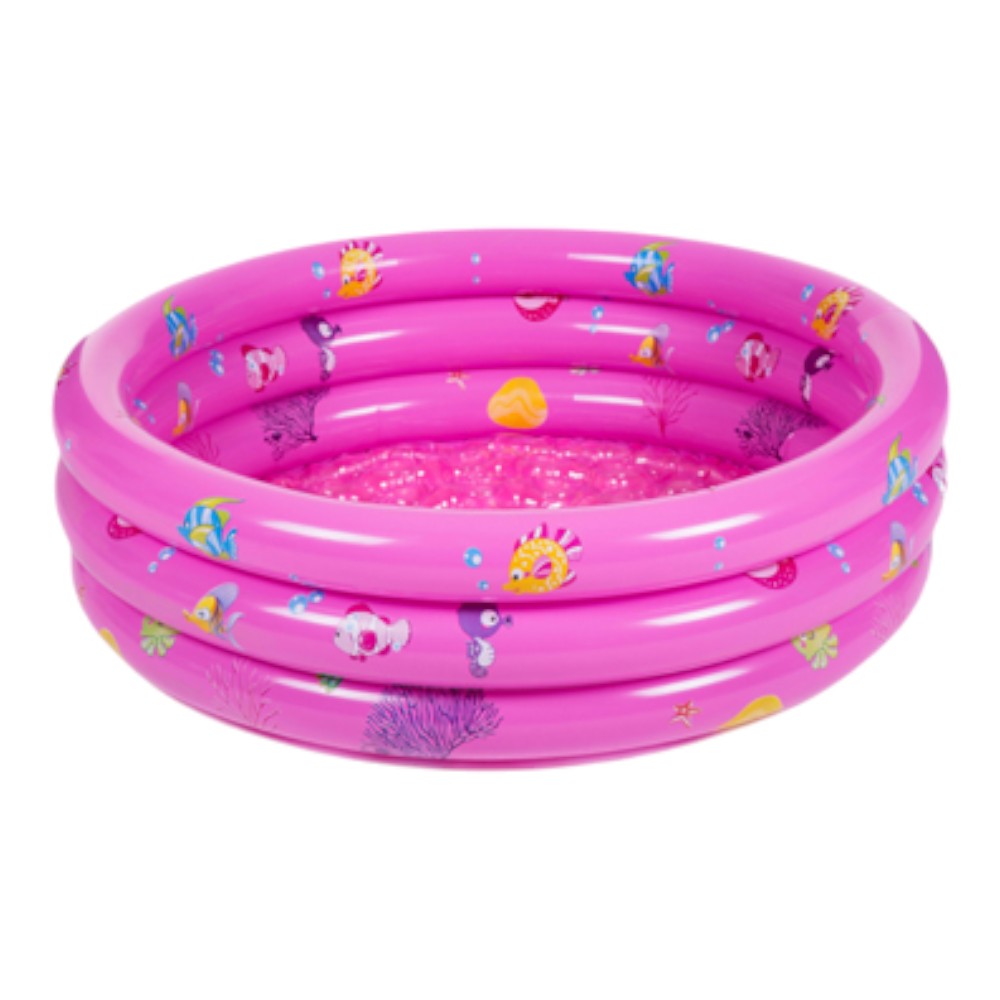 Piscina Inflable Infantil 150 cm Fondo Plano - Color Rosa