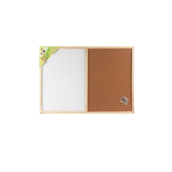 50*70Cm Mitad Corcho Mitad Pizarra Blanca - Q&X