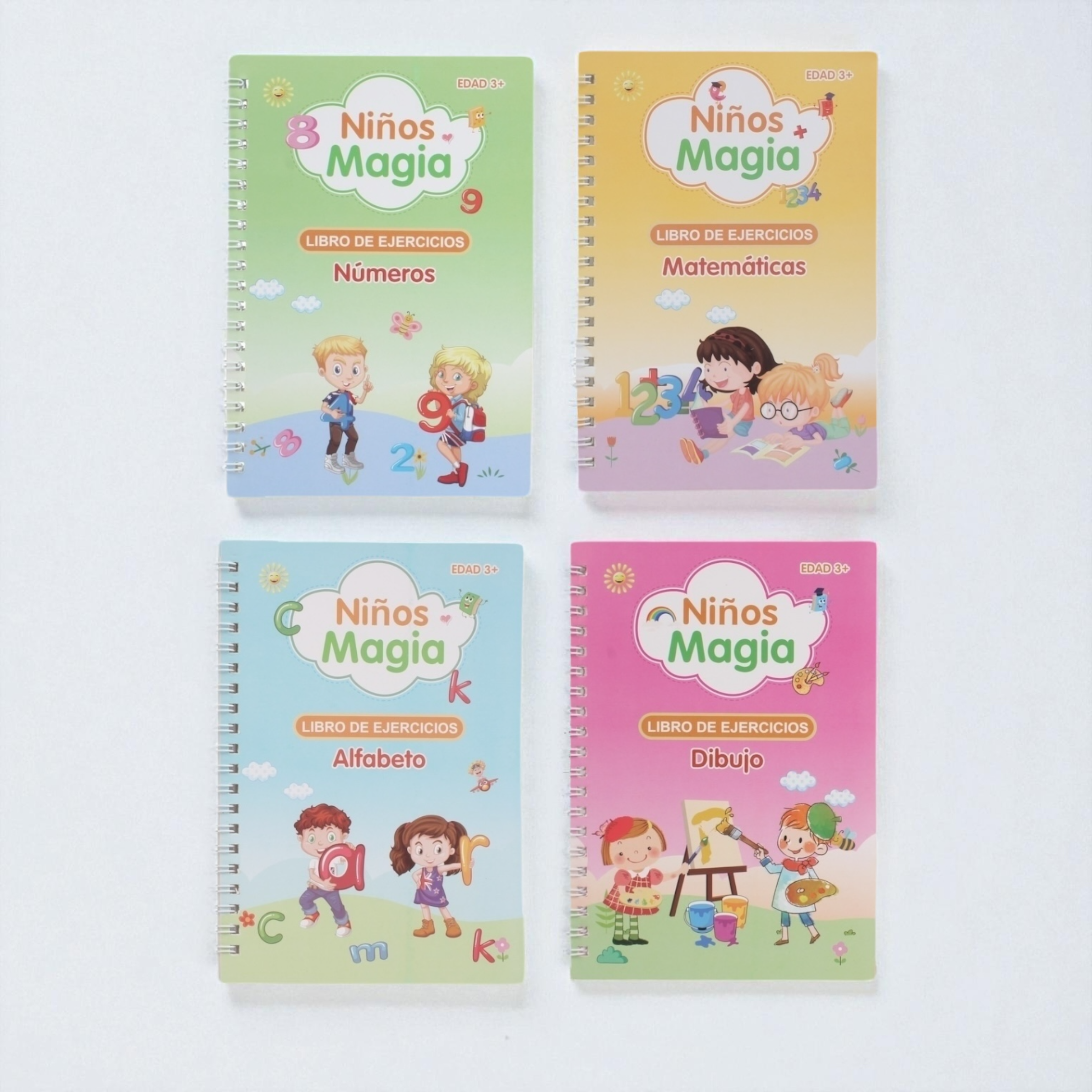 Set de 4 Cuadernos de Aprendizaje en Español